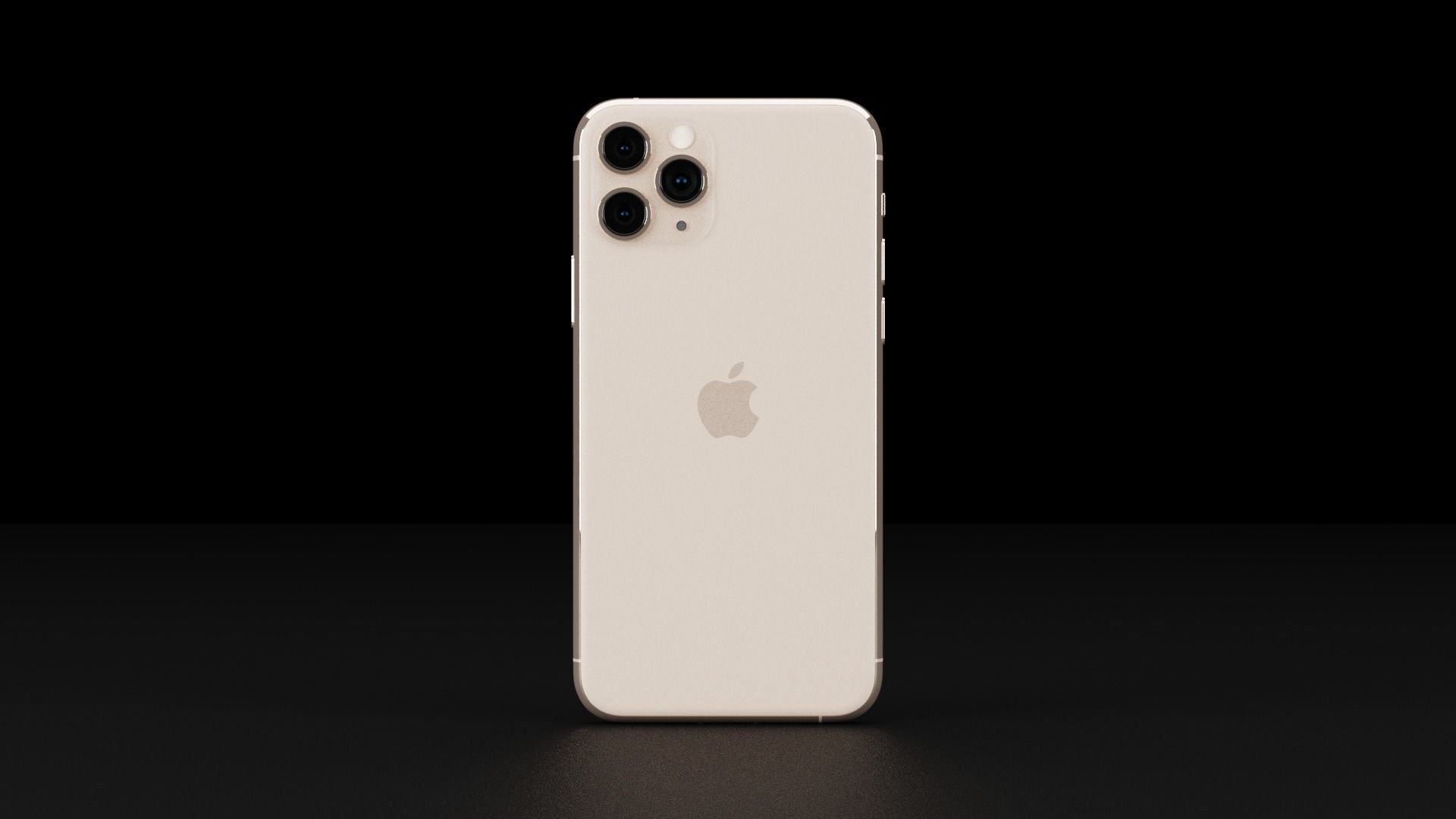 Apple iPhone 11 and 11 Pro and 11 Pro Max Official Colors Low-poly 3D model_21