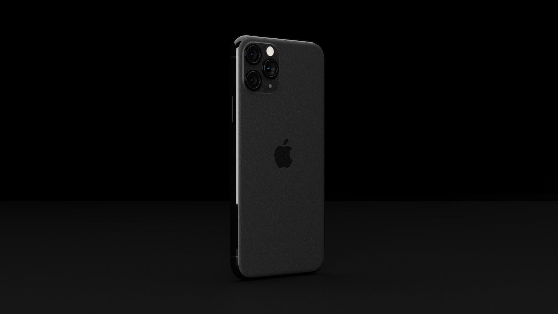 Apple iPhone 11 and 11 Pro and 11 Pro Max Official Colors Low-poly 3D model_14