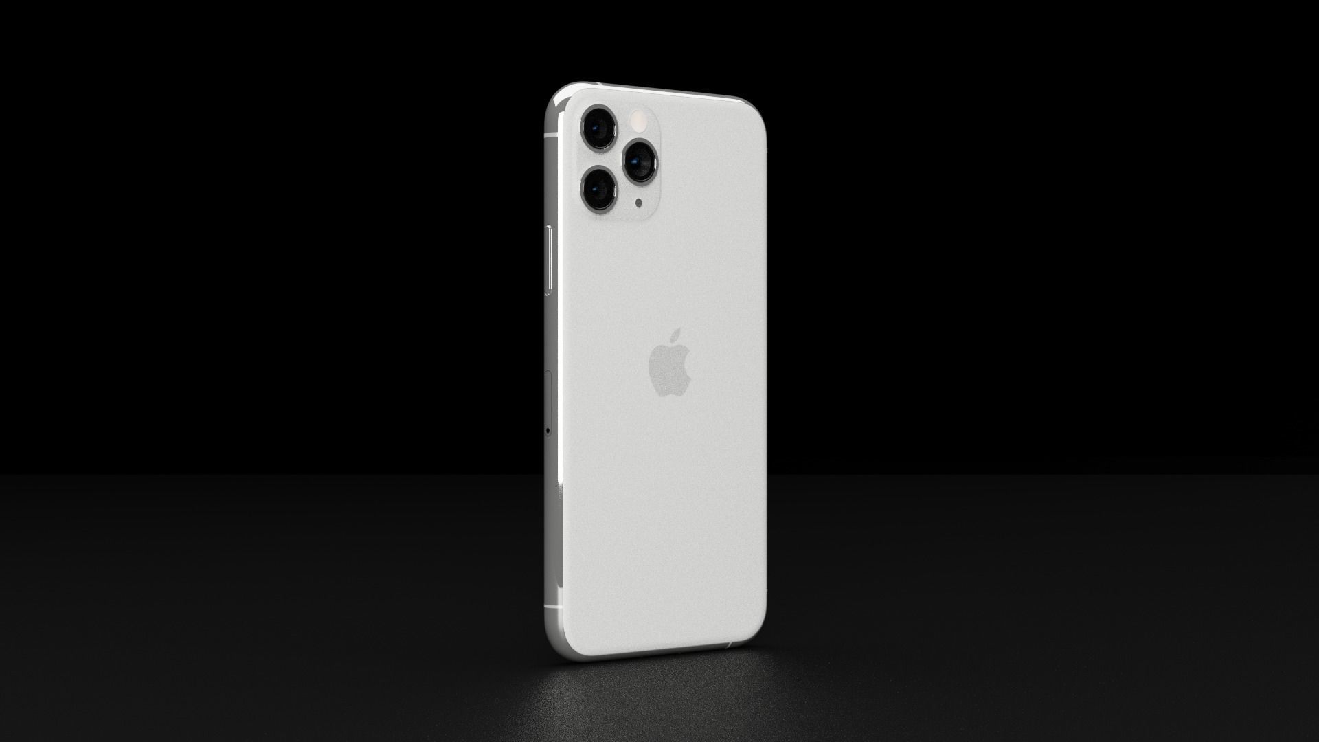 Apple iPhone 11 and 11 Pro and 11 Pro Max Official Colors Low-poly 3D model_18