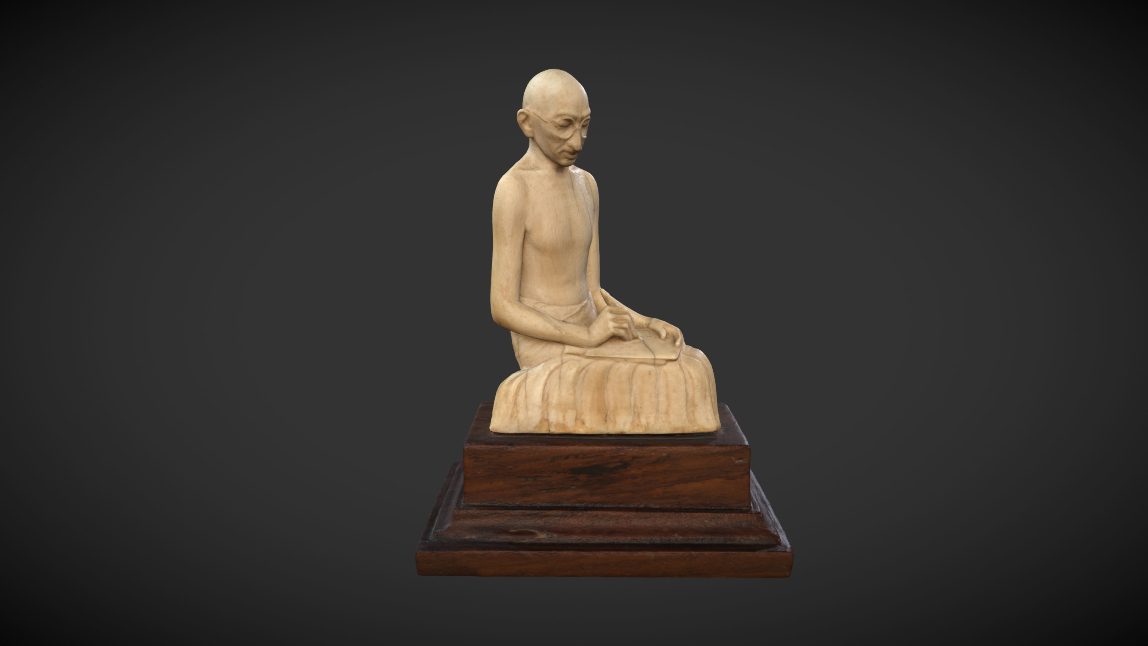 Ivory Gandhi v2 3DP 3D print model_3