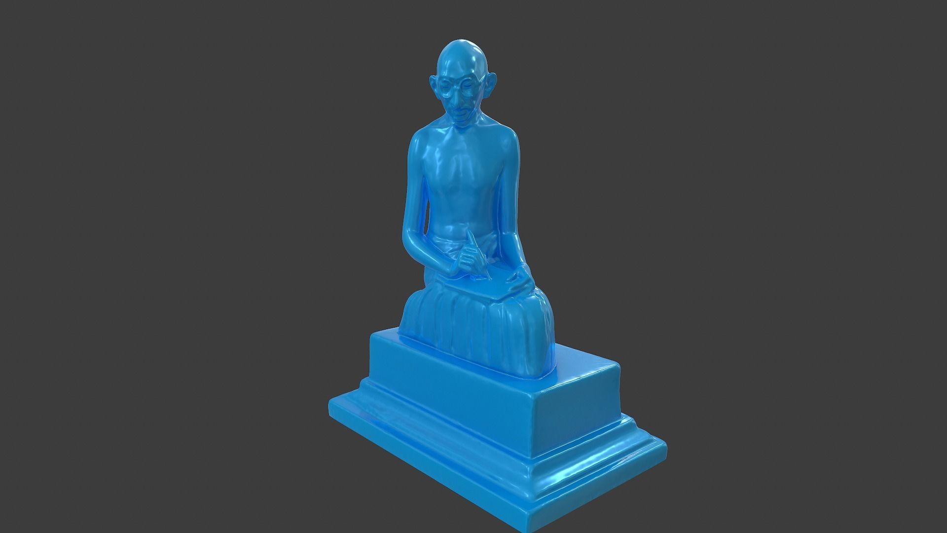 Ivory Gandhi v2 3DP 3D print model_9