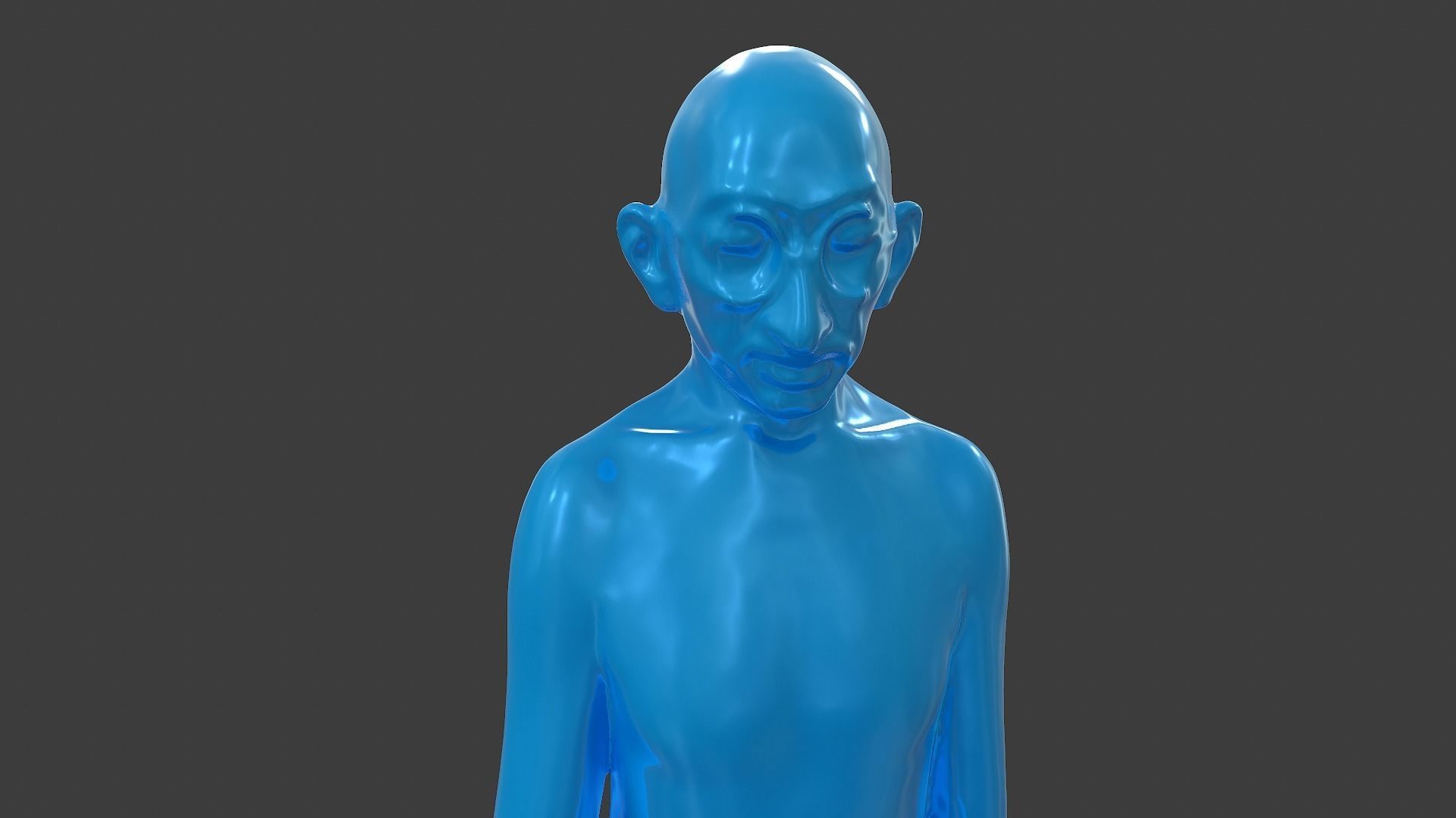 Ivory Gandhi v2 3DP 3D print model_14