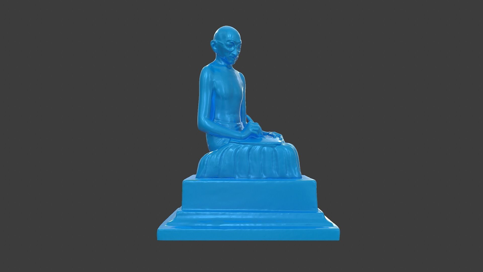 Ivory Gandhi v2 3DP 3D print model_2