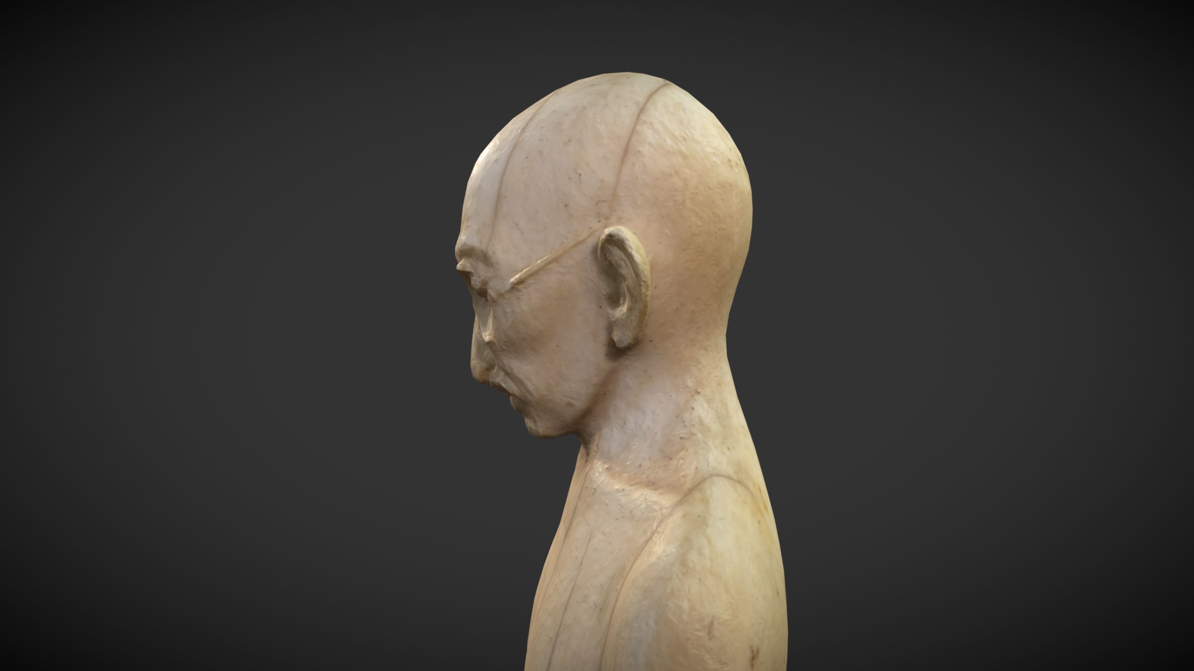 Ivory Gandhi v2 3DP 3D print model_35