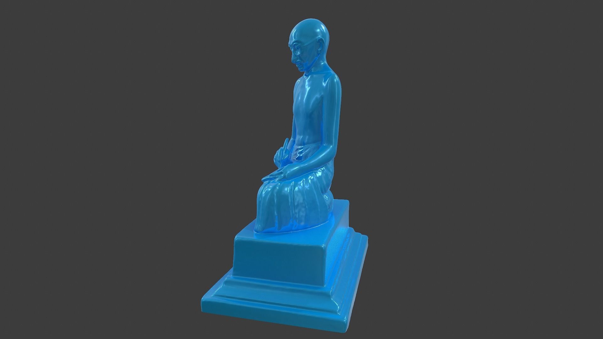 Ivory Gandhi v2 3DP 3D print model_10