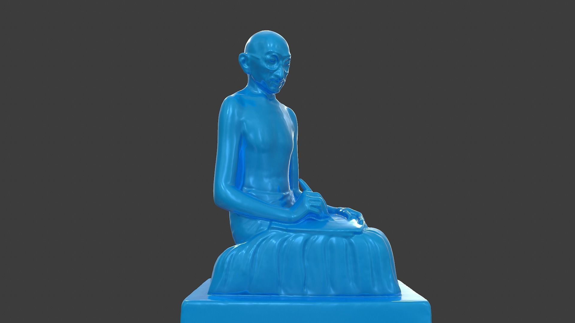 Ivory Gandhi v2 3DP 3D print model_13