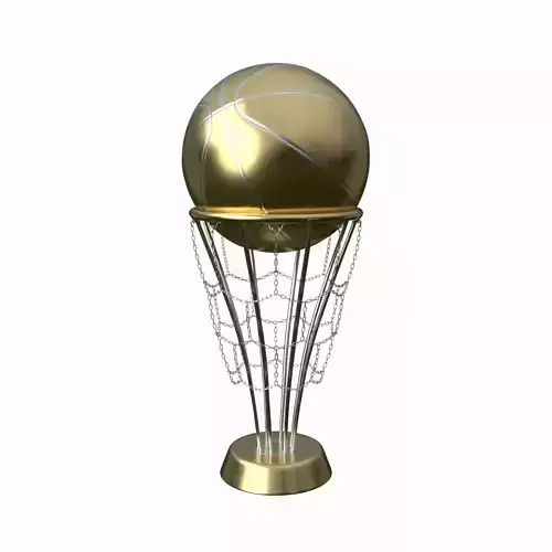 Basketball Trophy Gold Silver 3D model