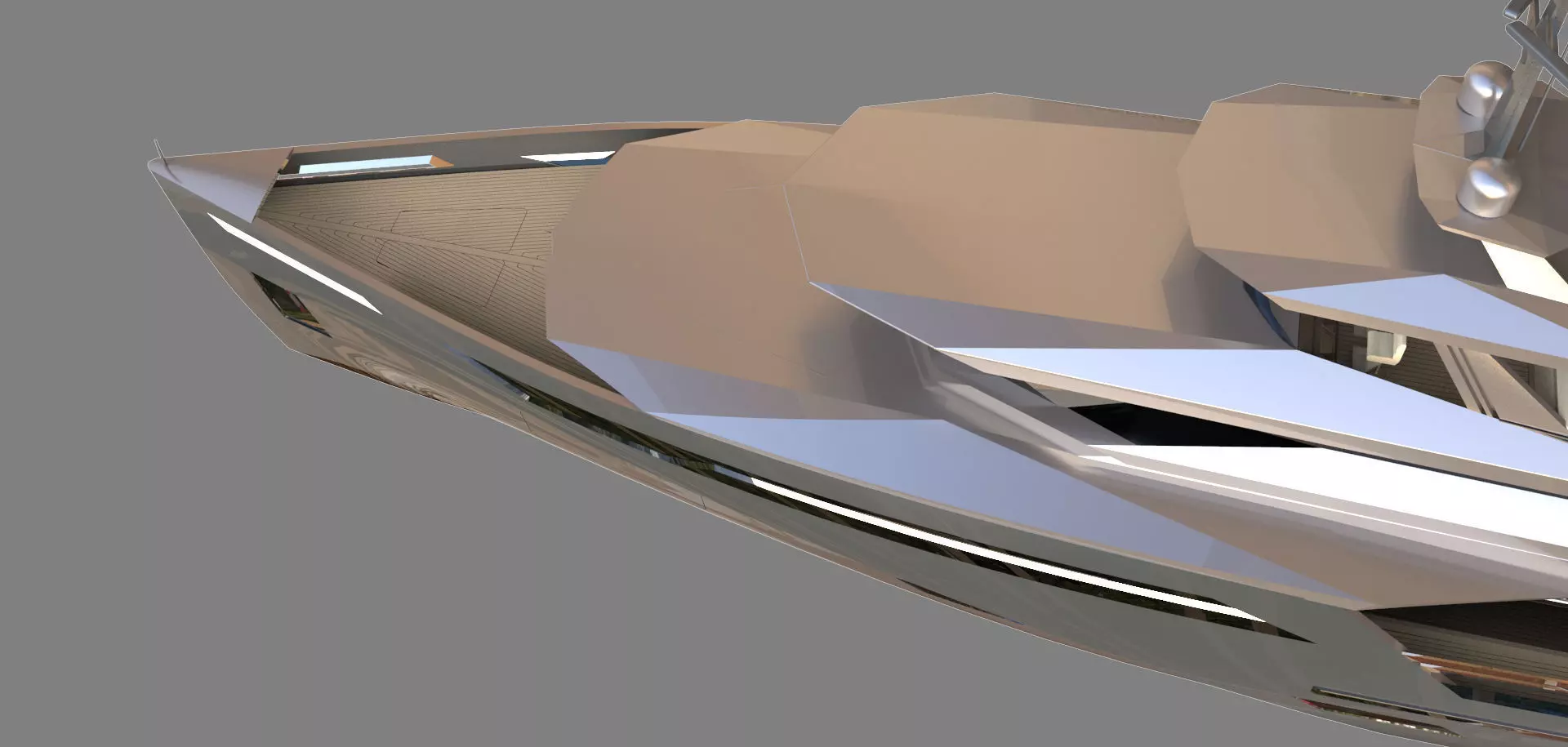 MEGA YACHT EXTERIOR CONCEPT DESIGN 3D model_0