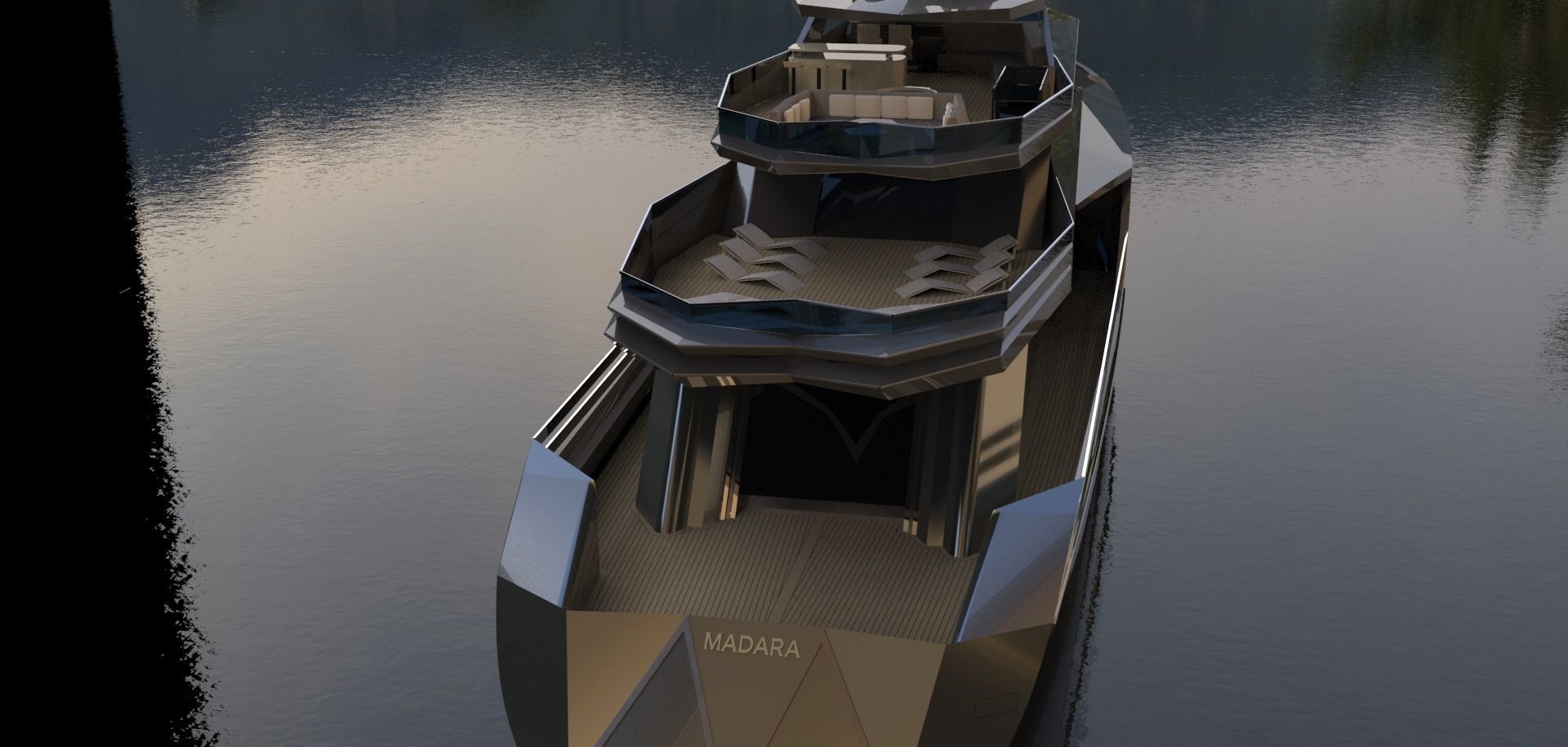MEGA YACHT EXTERIOR CONCEPT DESIGN 3D model_7