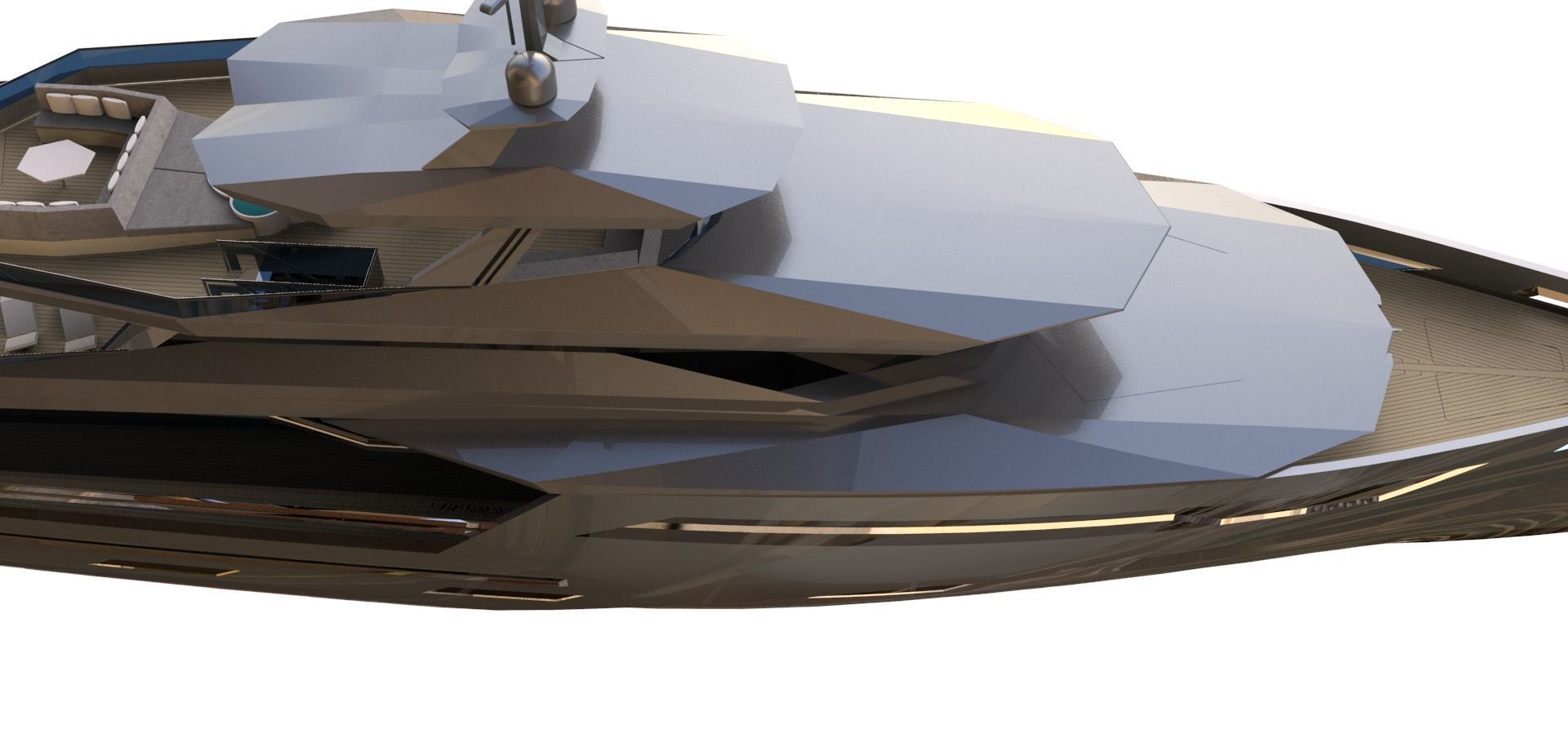 MEGA YACHT EXTERIOR CONCEPT DESIGN 3D model_1