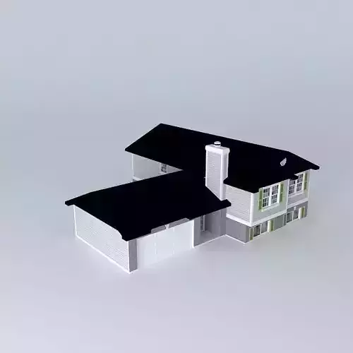 Split Level House Free 3D model