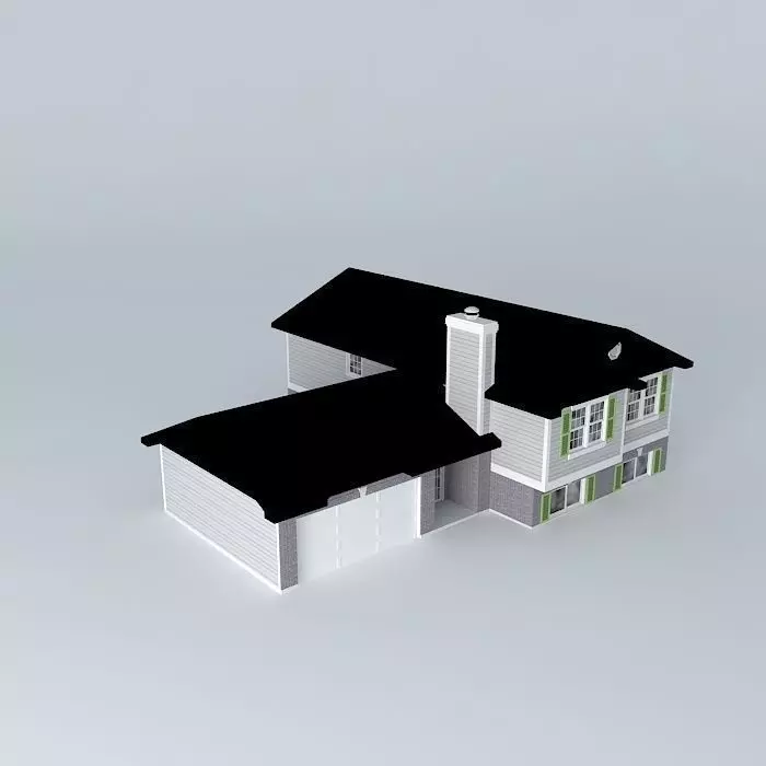 Split Level House Free 3D model