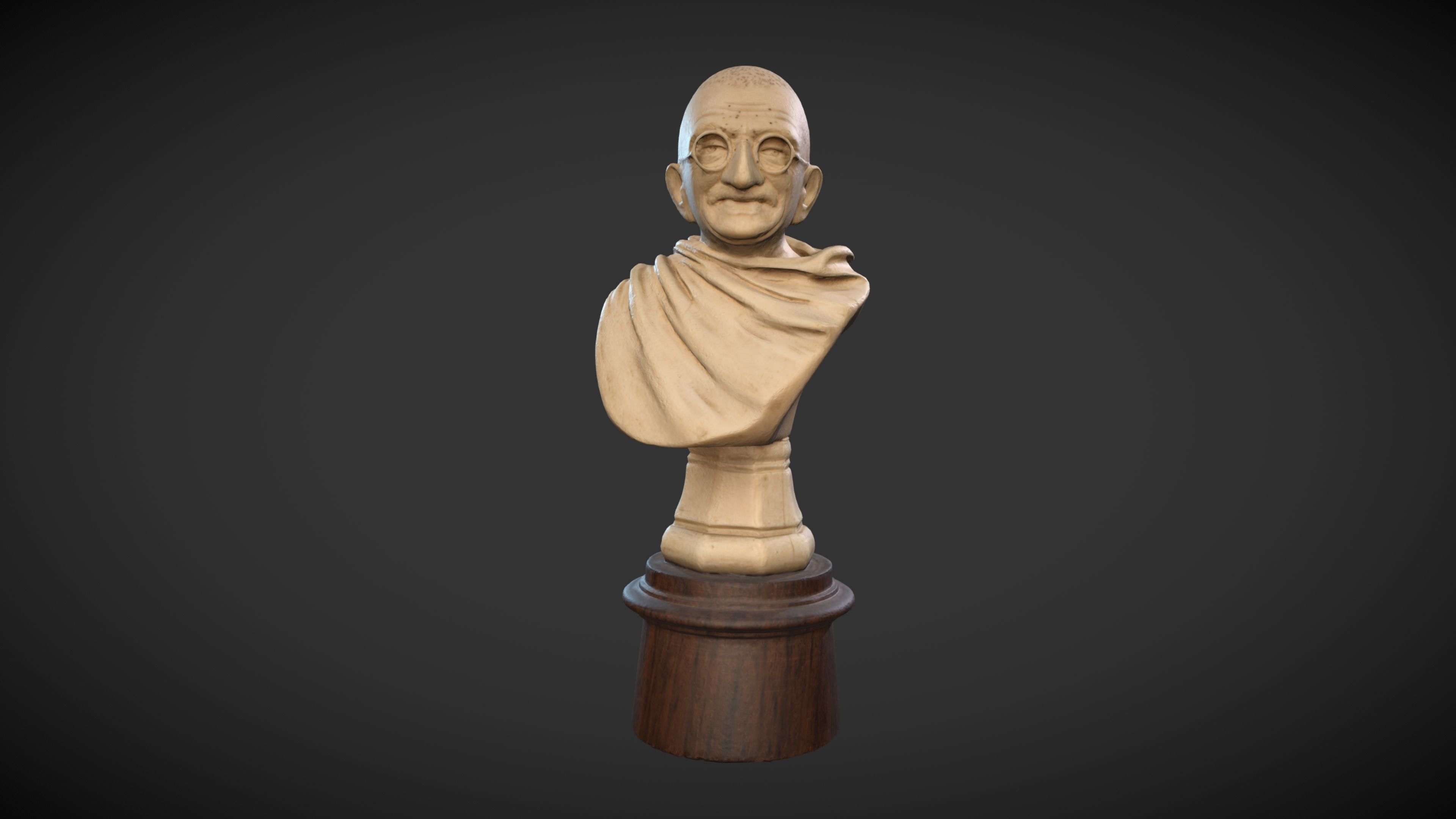 Ivory Gandhi v1 3DP 3D print model_3