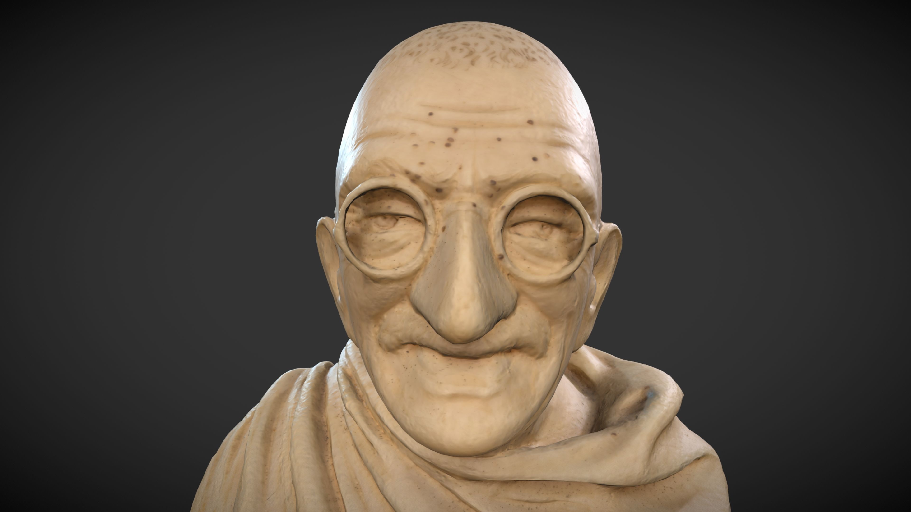 Ivory Gandhi v1 3DP 3D print model_40