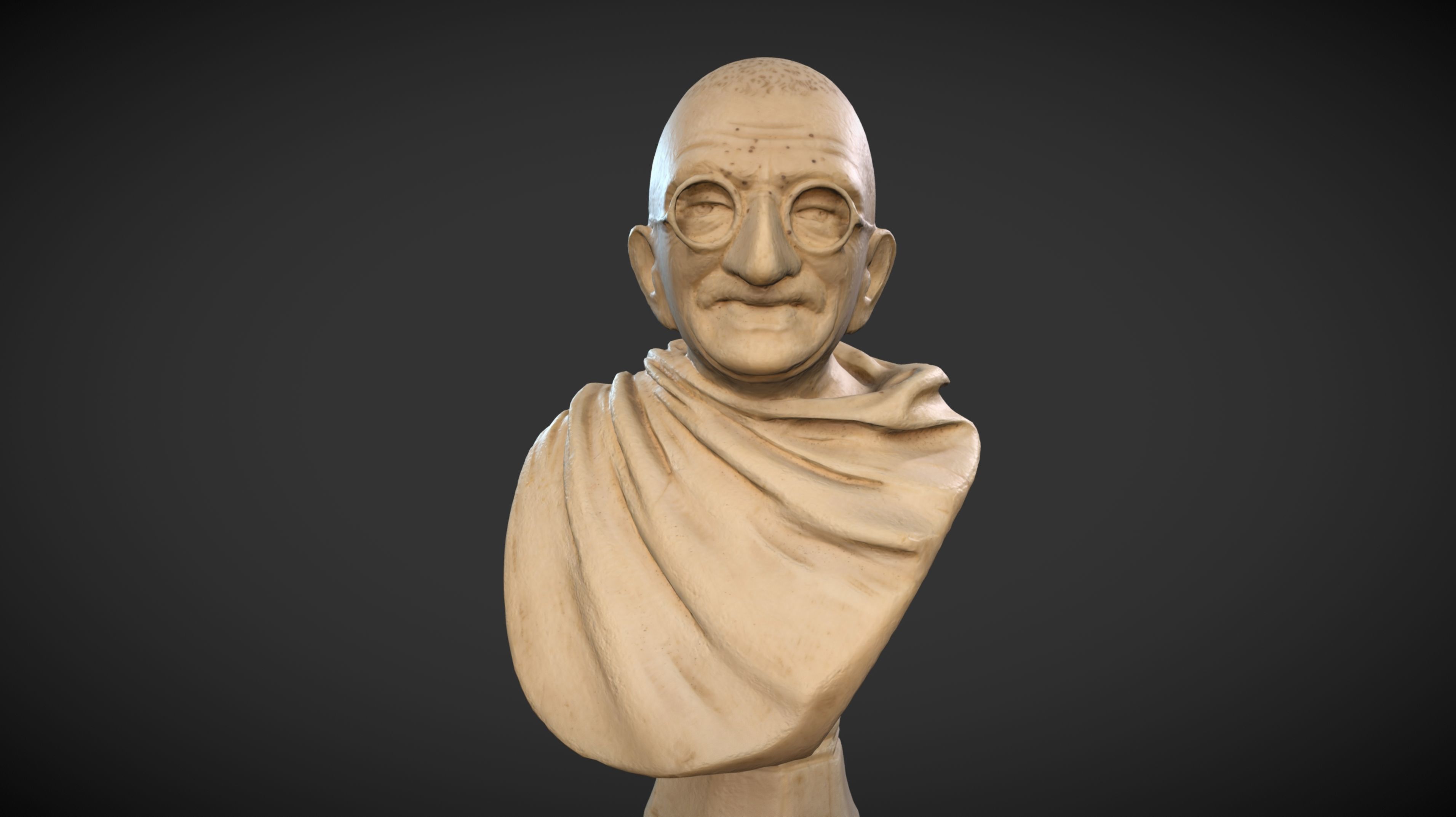 Ivory Gandhi v1 3DP 3D print model_37