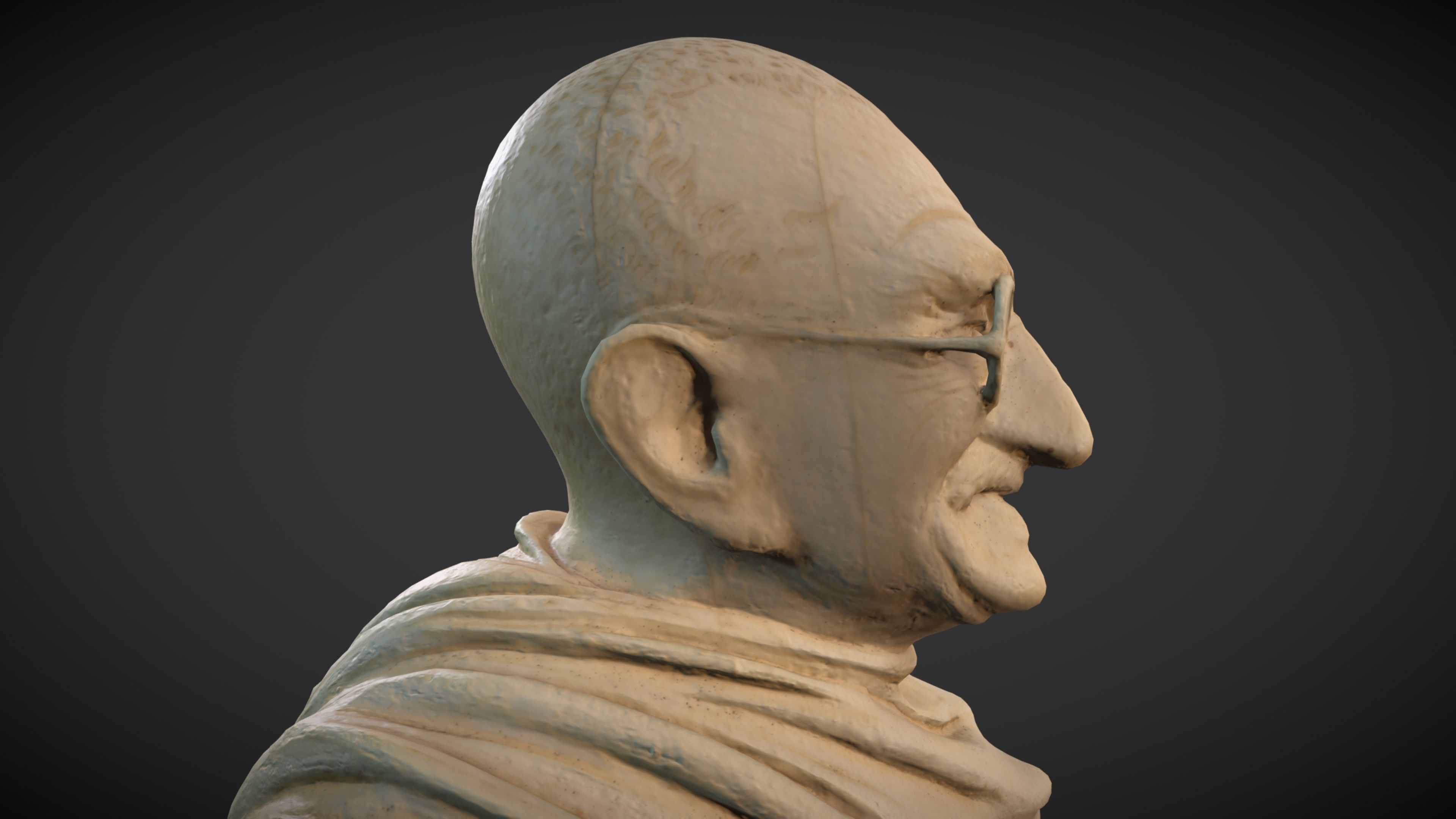 Ivory Gandhi v1 3DP 3D print model_32