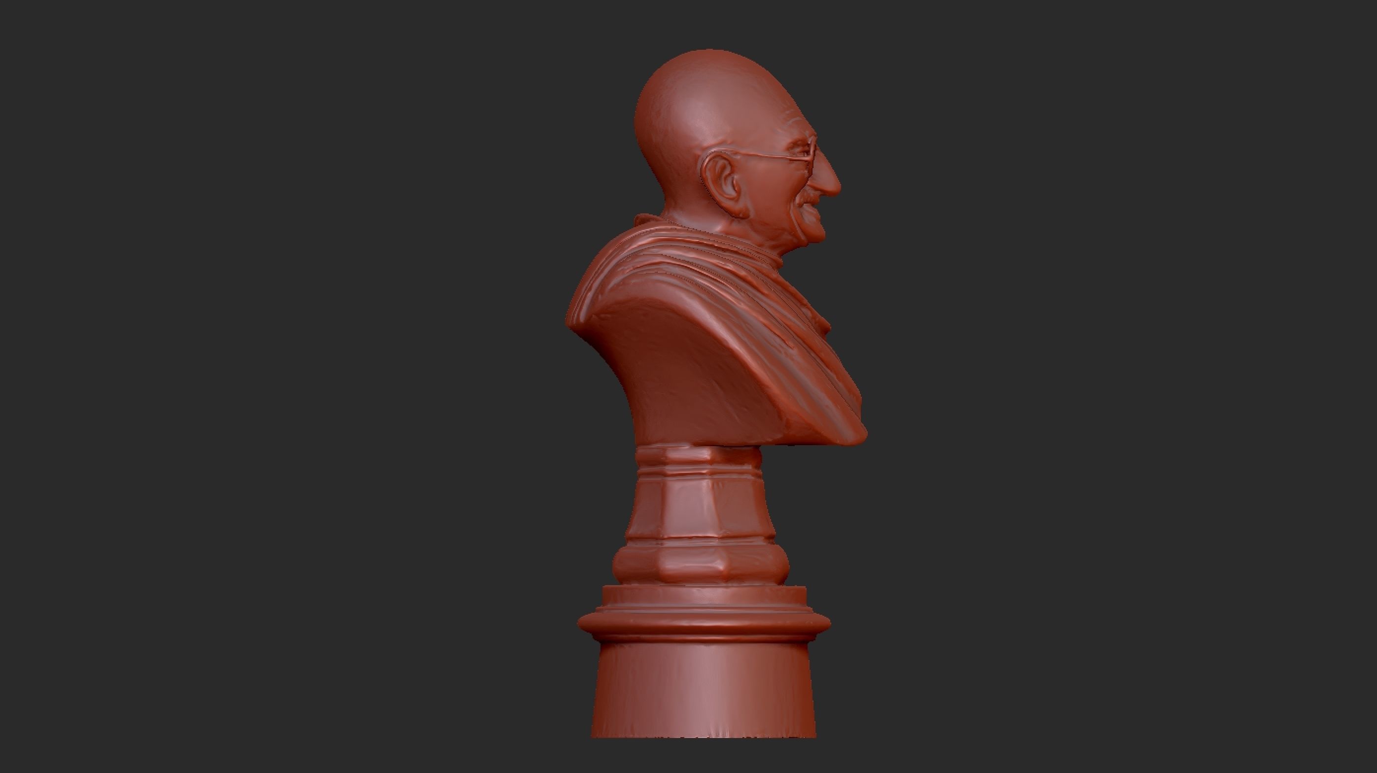 Ivory Gandhi v1 3DP 3D print model_6