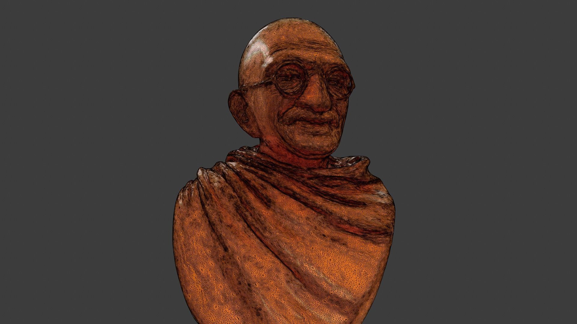 Ivory Gandhi v1 3DP 3D print model_68