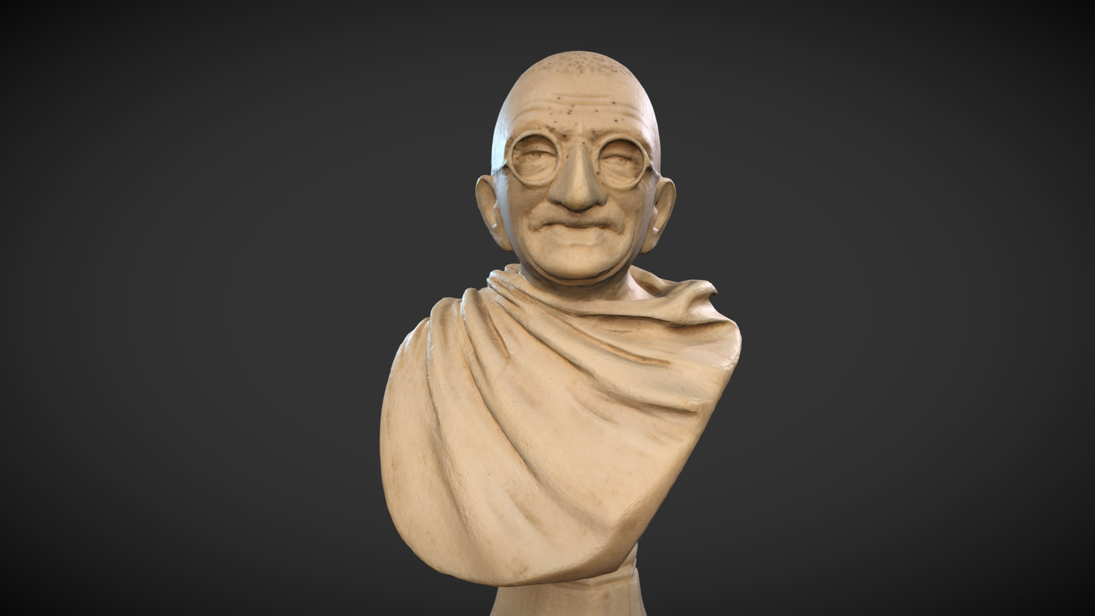 Ivory Gandhi v1 3DP 3D print model_35