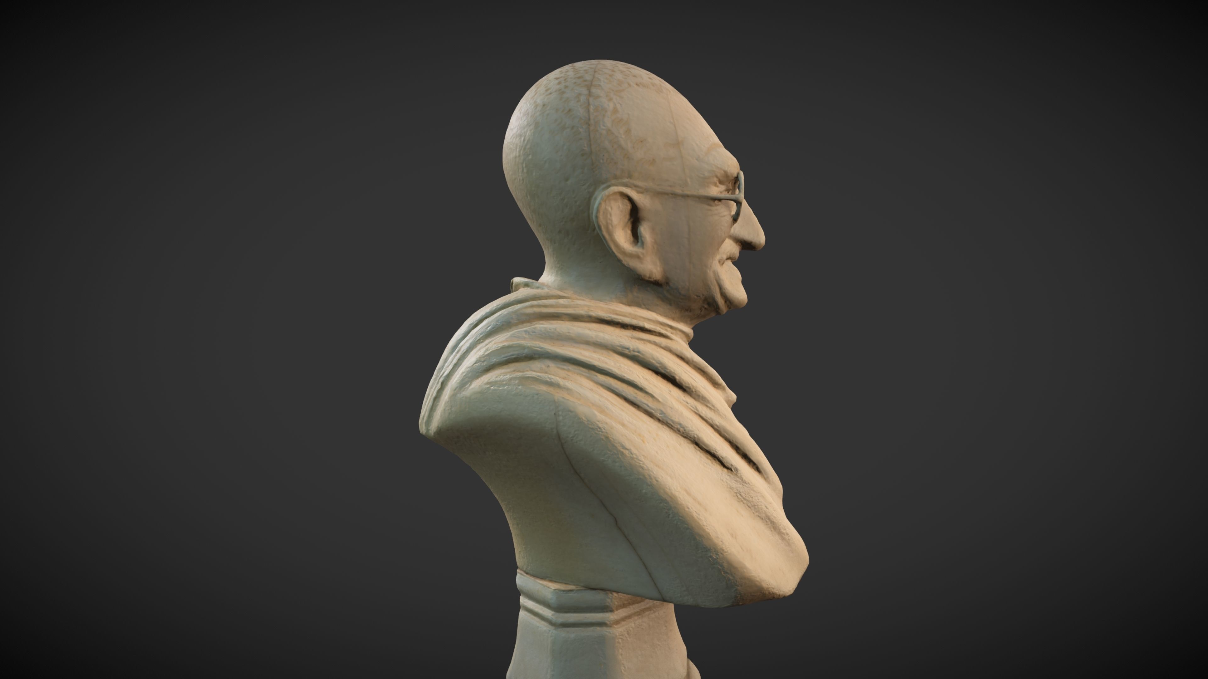 Ivory Gandhi v1 3DP 3D print model_36