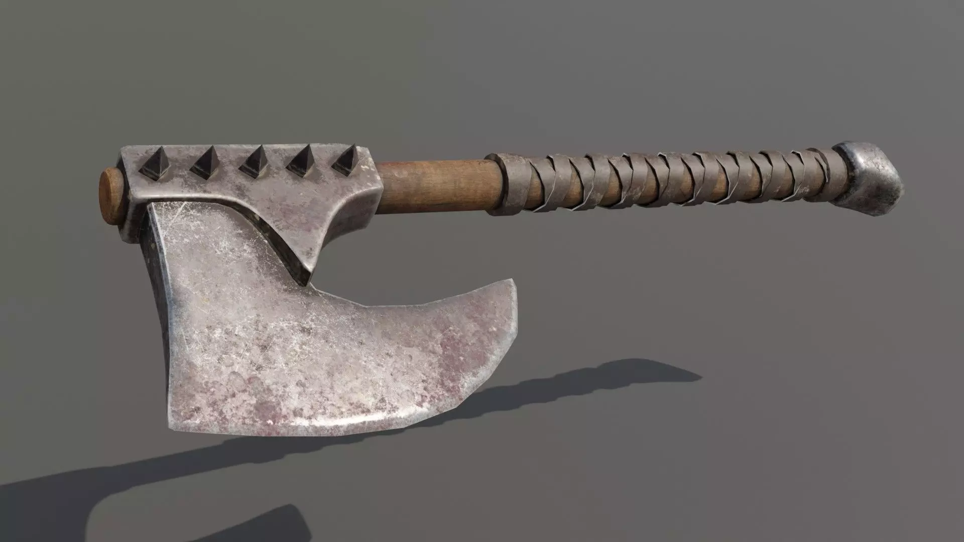 Orc War Axe Low-poly 3D model