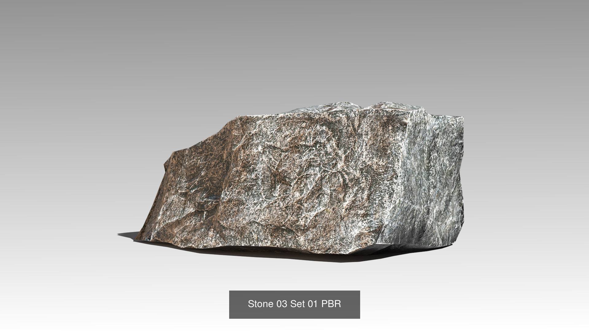 PBR Stones Set 01 3D Model Collection_4