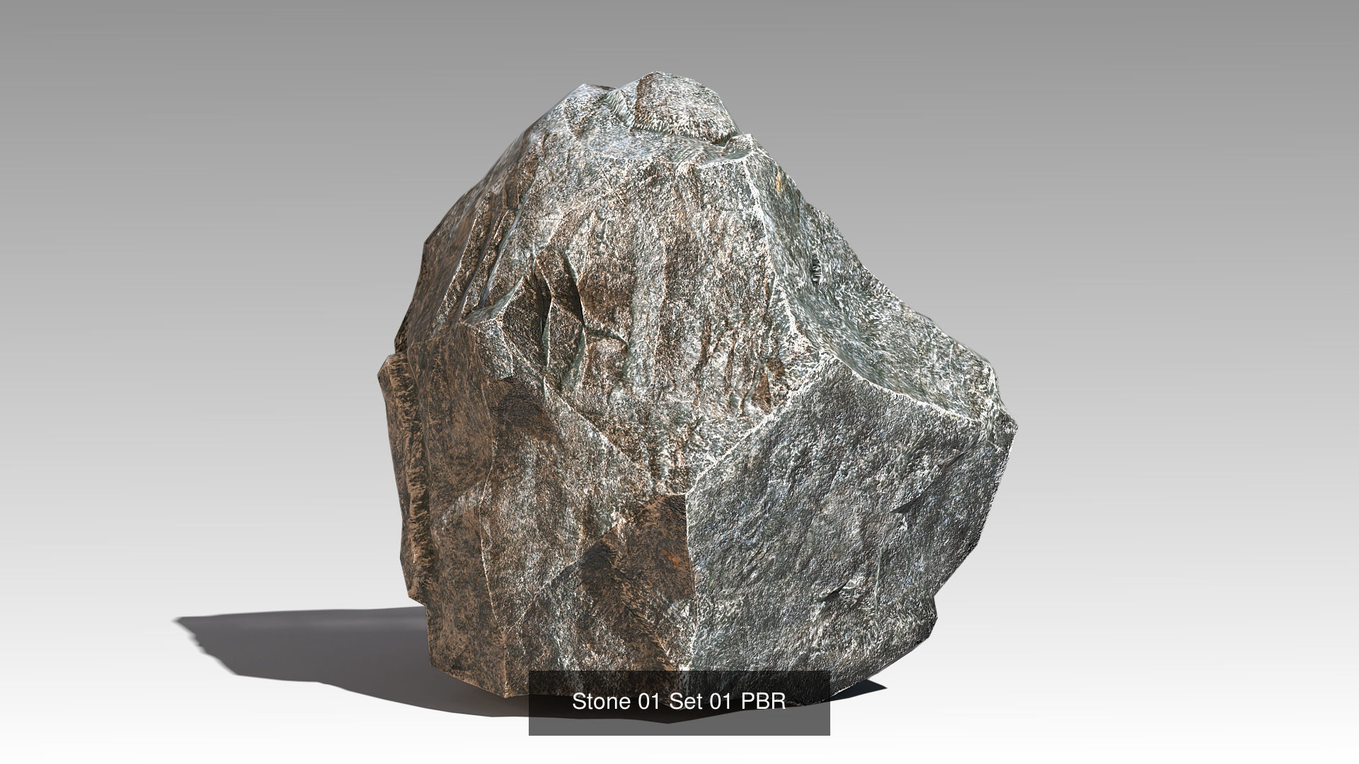 PBR Stones Set 01 3D Model Collection_3