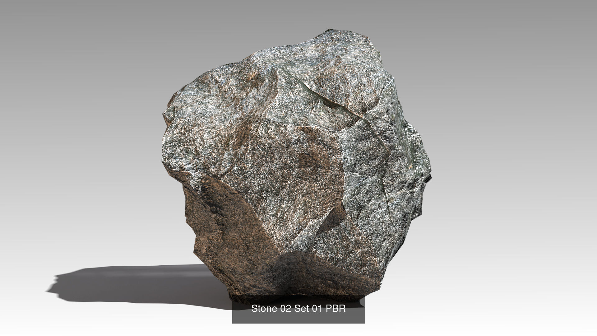 PBR Stones Set 01 3D Model Collection_2
