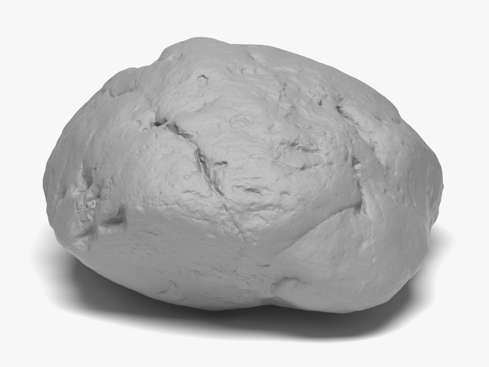 Rock 03 - 8K Scan Low-poly 3D model_5