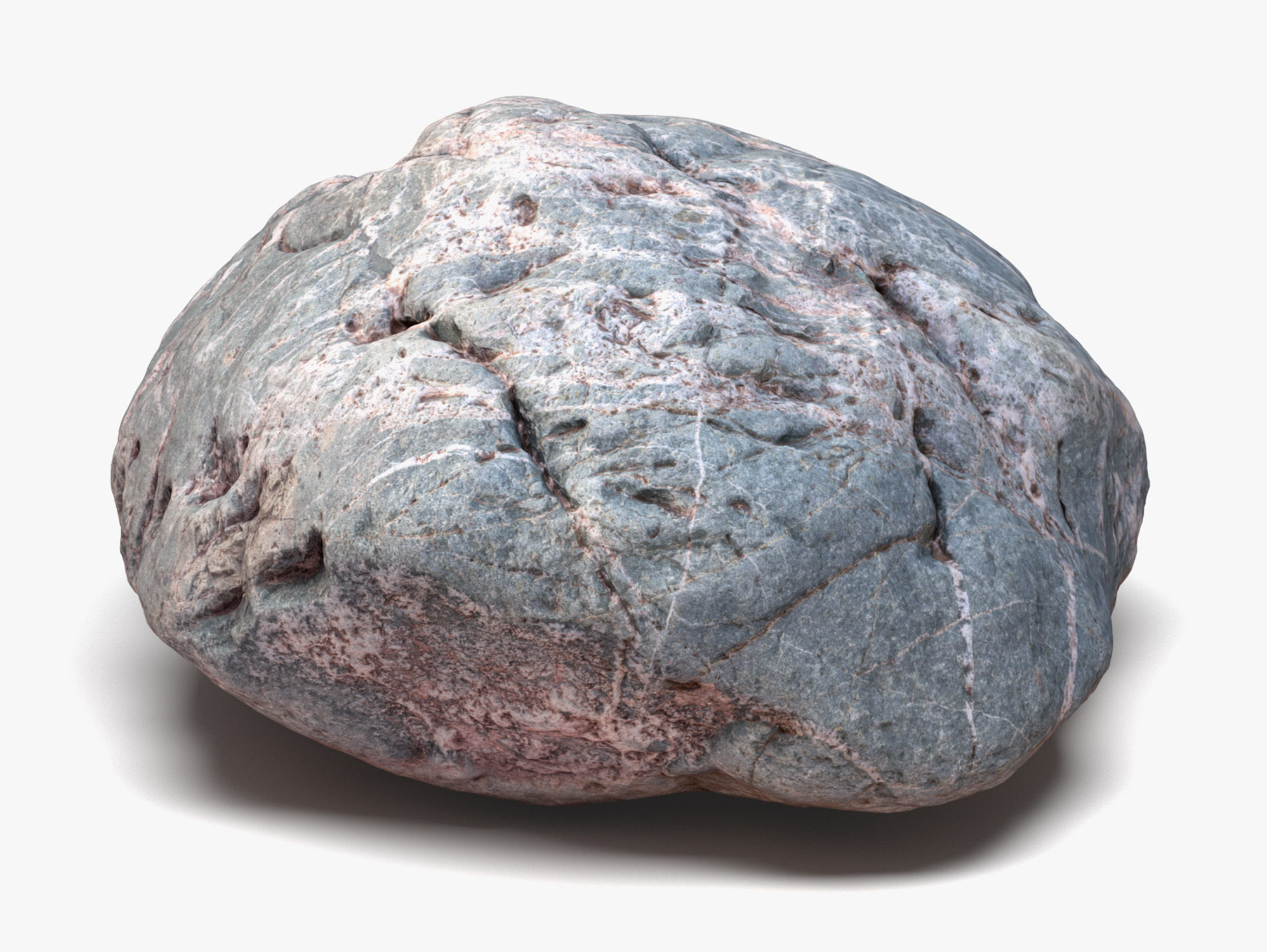 Rock 03 - 8K Scan Low-poly 3D model_4