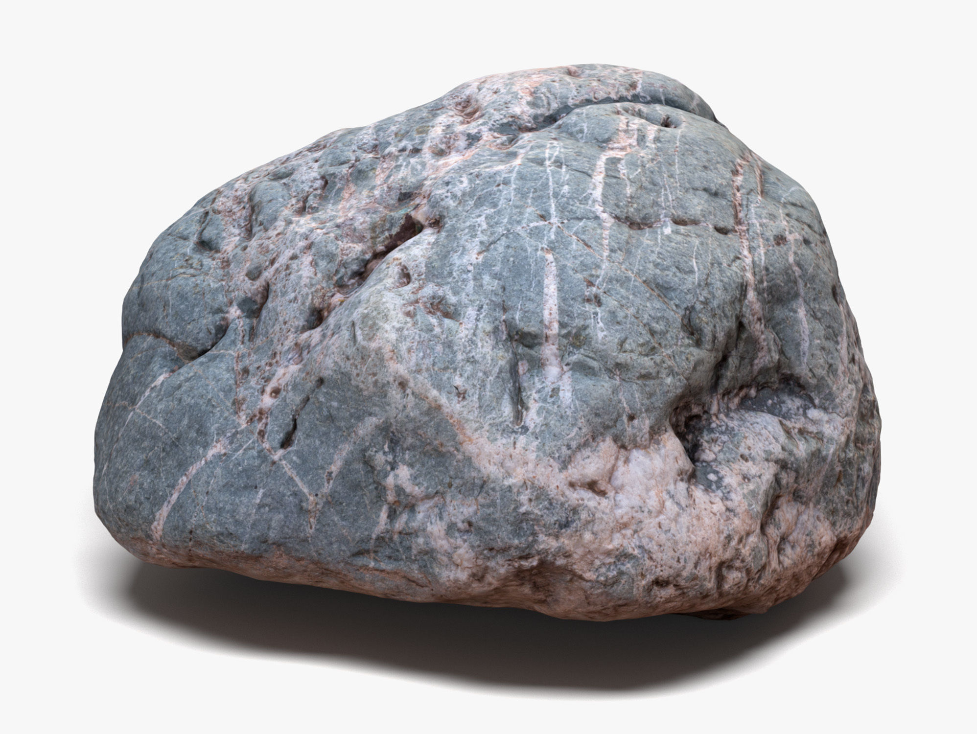 Rock 03 - 8K Scan Low-poly 3D model_3