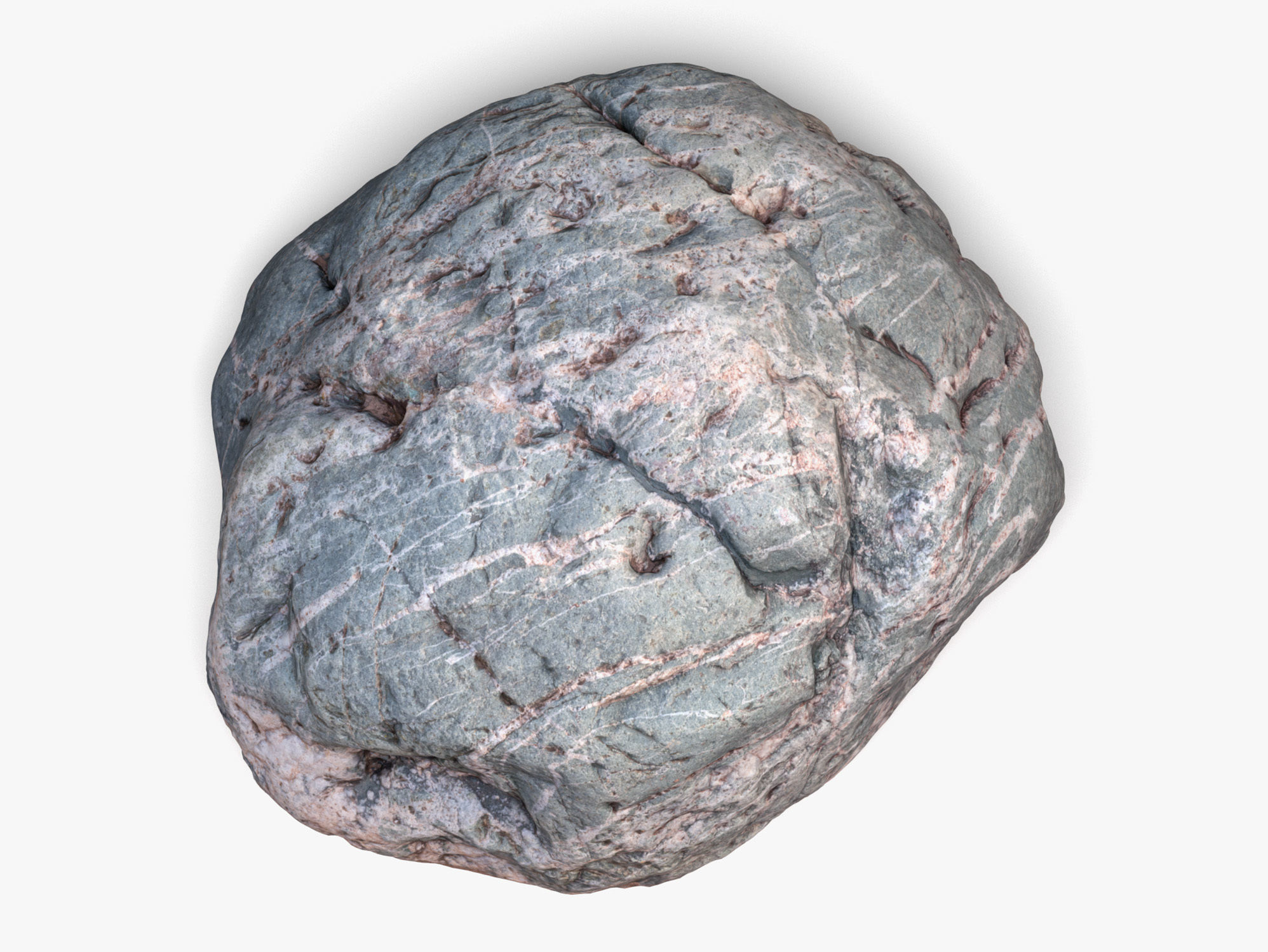 Rock 03 - 8K Scan Low-poly 3D model_2