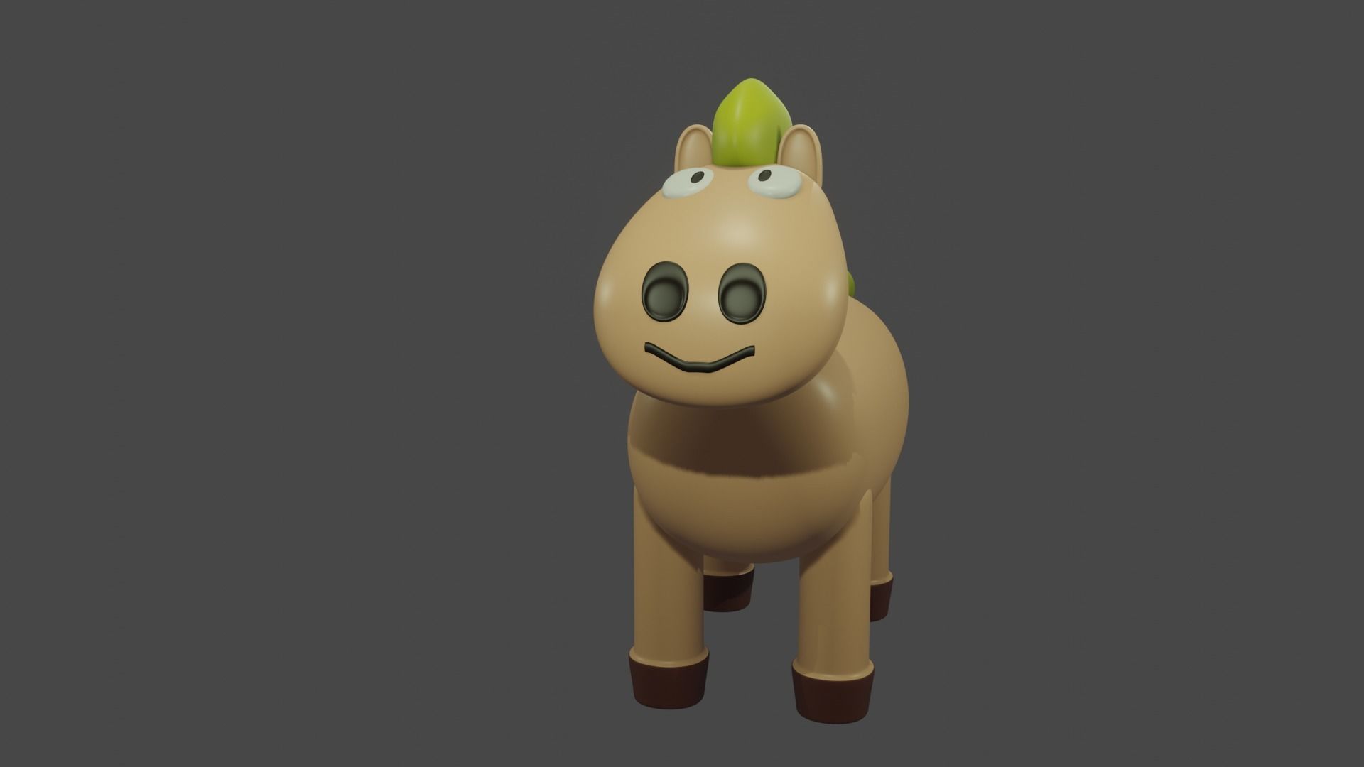 Cute Horse 3D print model_3
