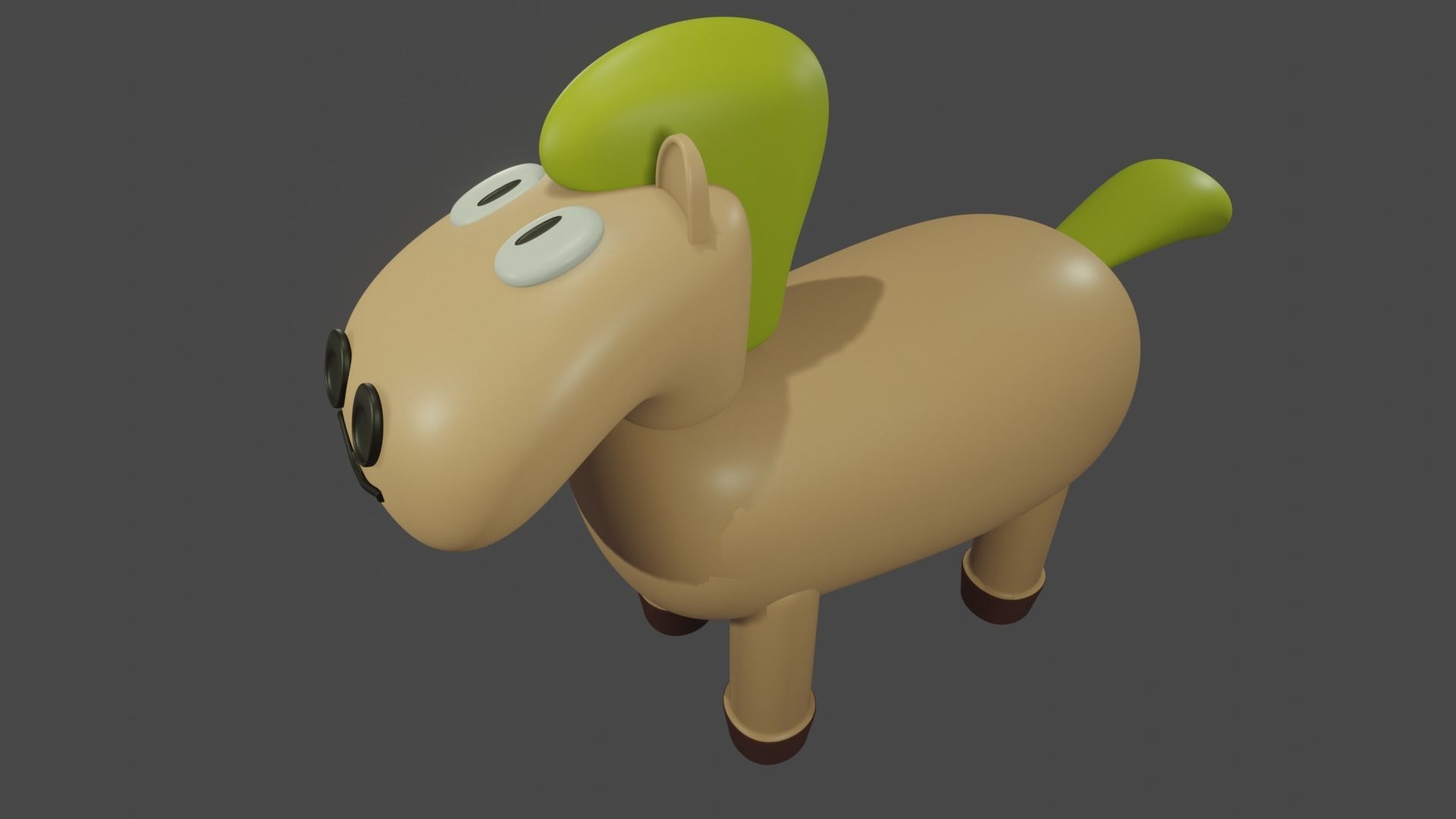 Cute Horse 3D print model_1