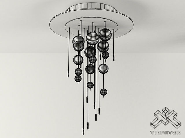Bubbles 12PLP Lamp 3D model_1