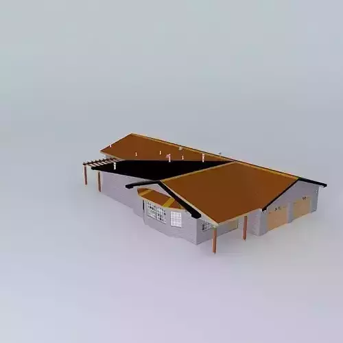 80's Style Home Free 3D model