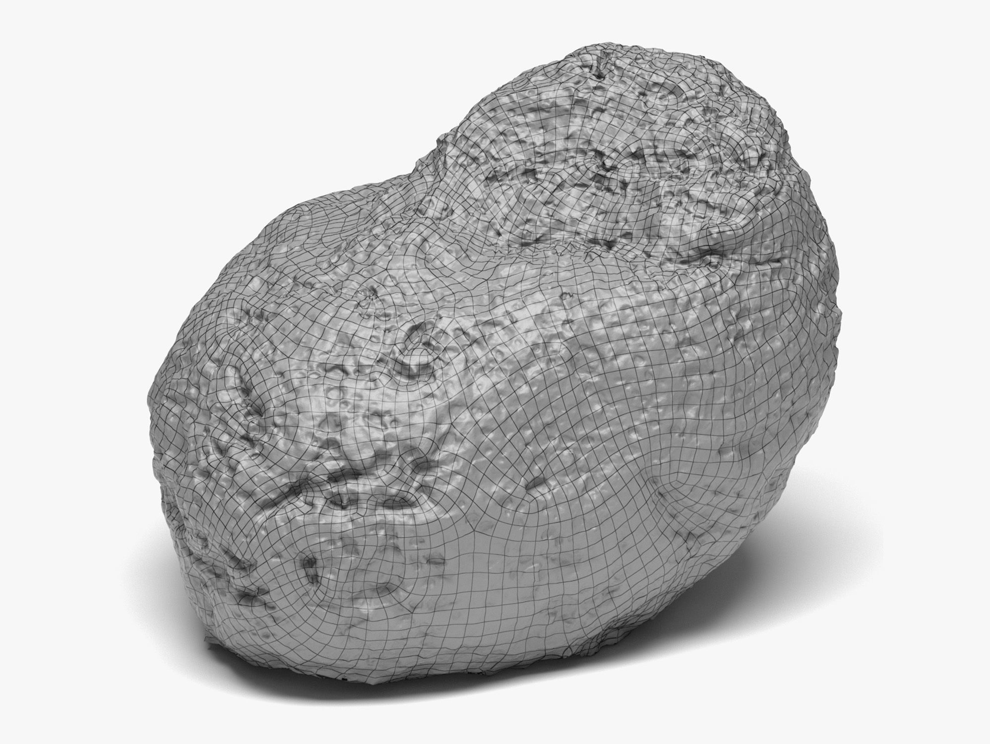 Rock 04 - 16K Scan Low-poly 3D model_10