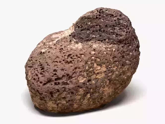 Rock 04 - 16K Scan Low-poly 3D model