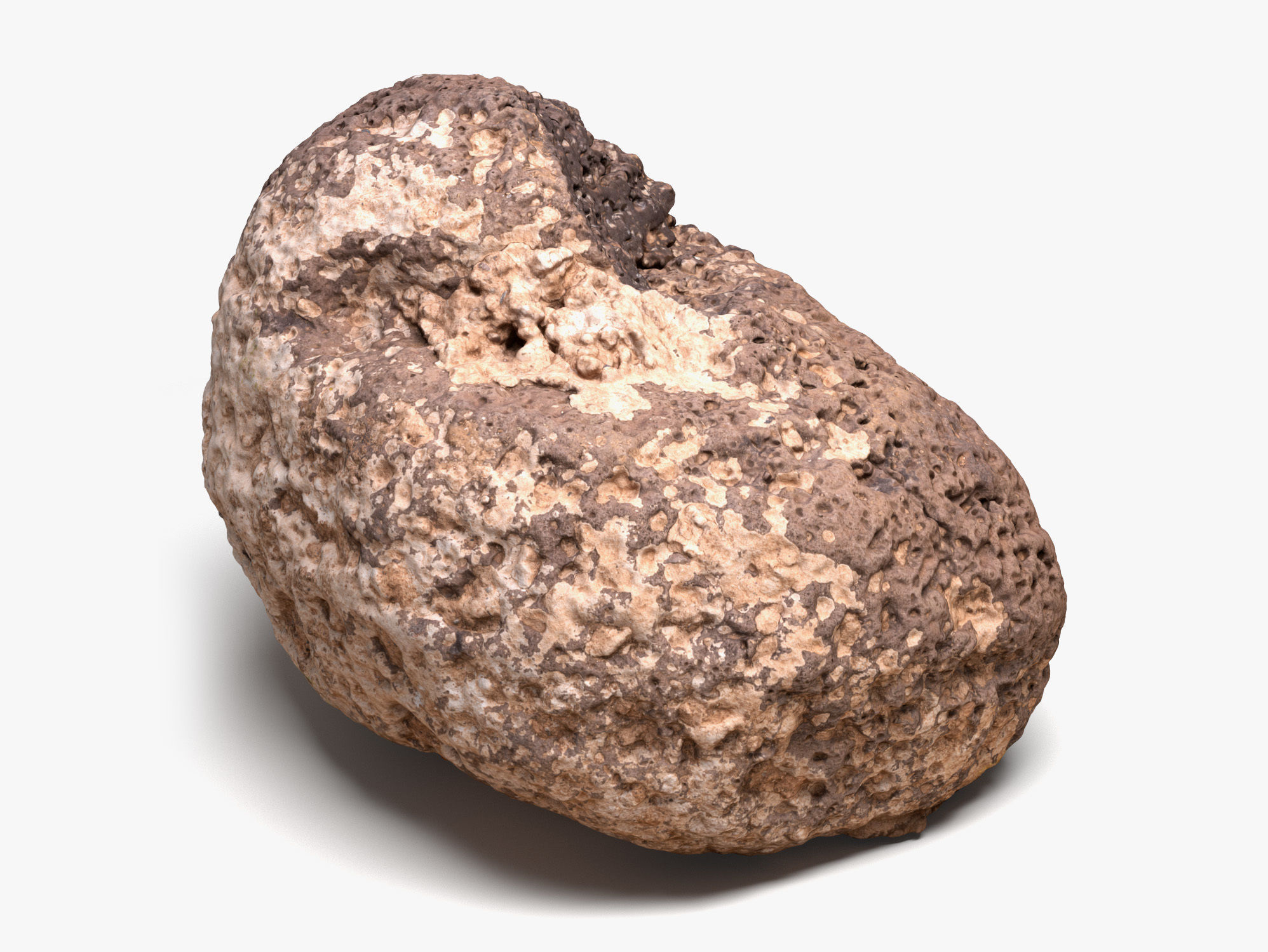 Rock 04 - 16K Scan Low-poly 3D model_2