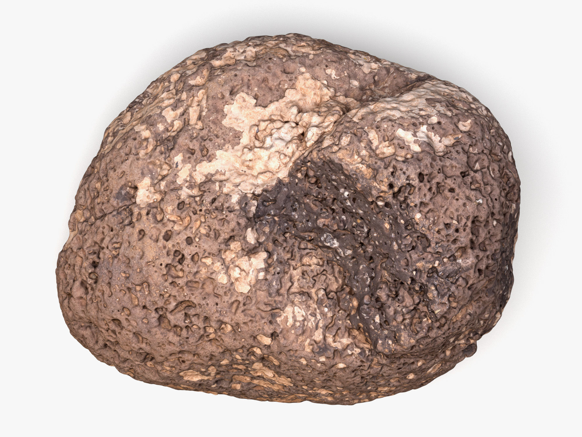 Rock 04 - 16K Scan Low-poly 3D model_3
