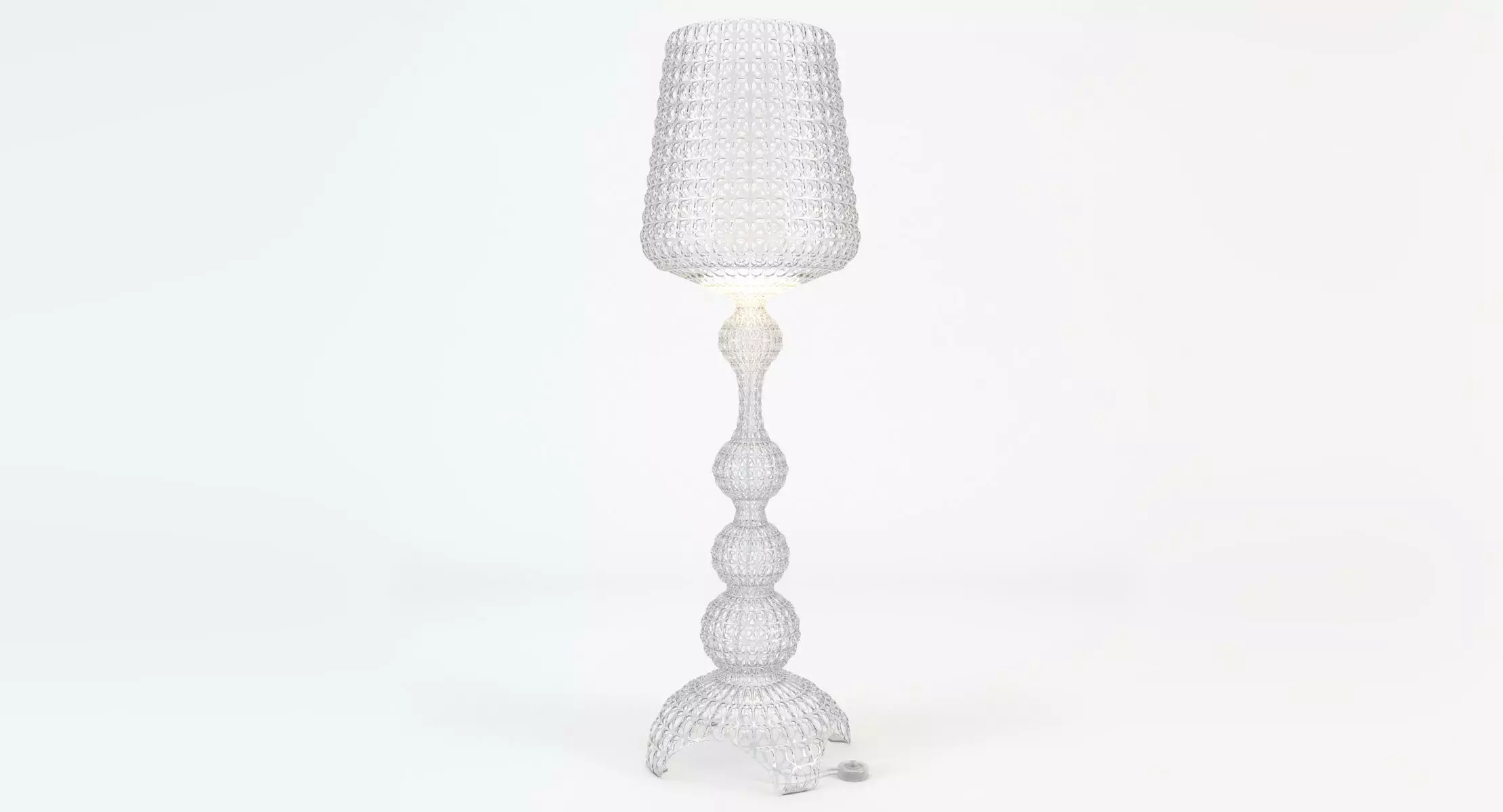 Kartell Kabuki Floor Lamp - Crystal 3D model_0