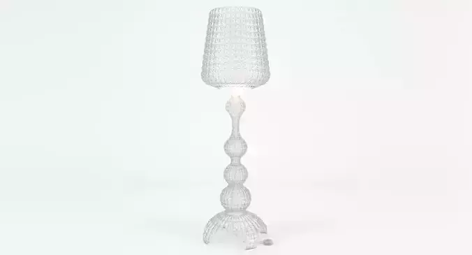 Kartell Kabuki Floor Lamp - Crystal 3D model