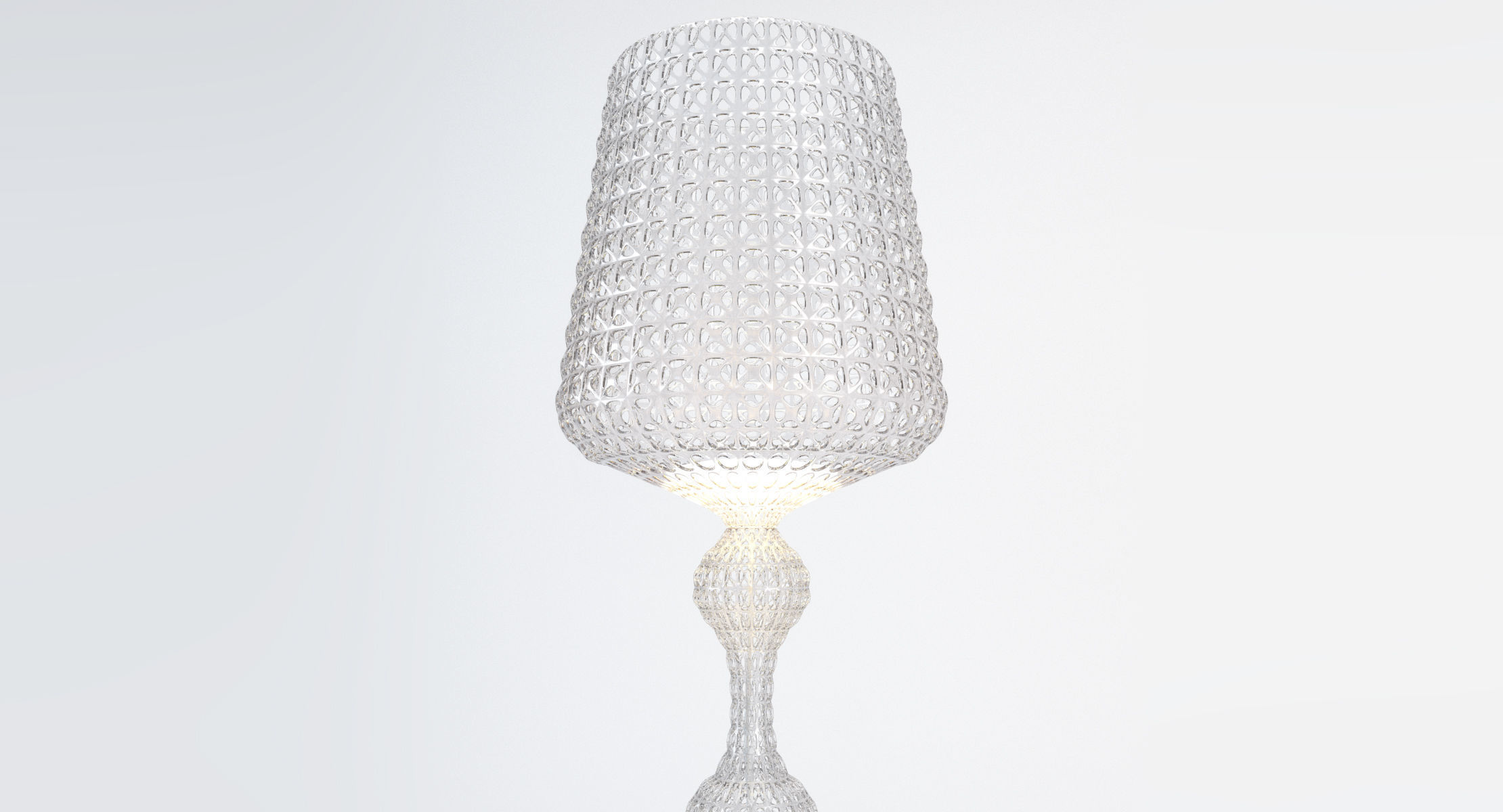 Kartell Kabuki Floor Lamp - Crystal 3D model_2