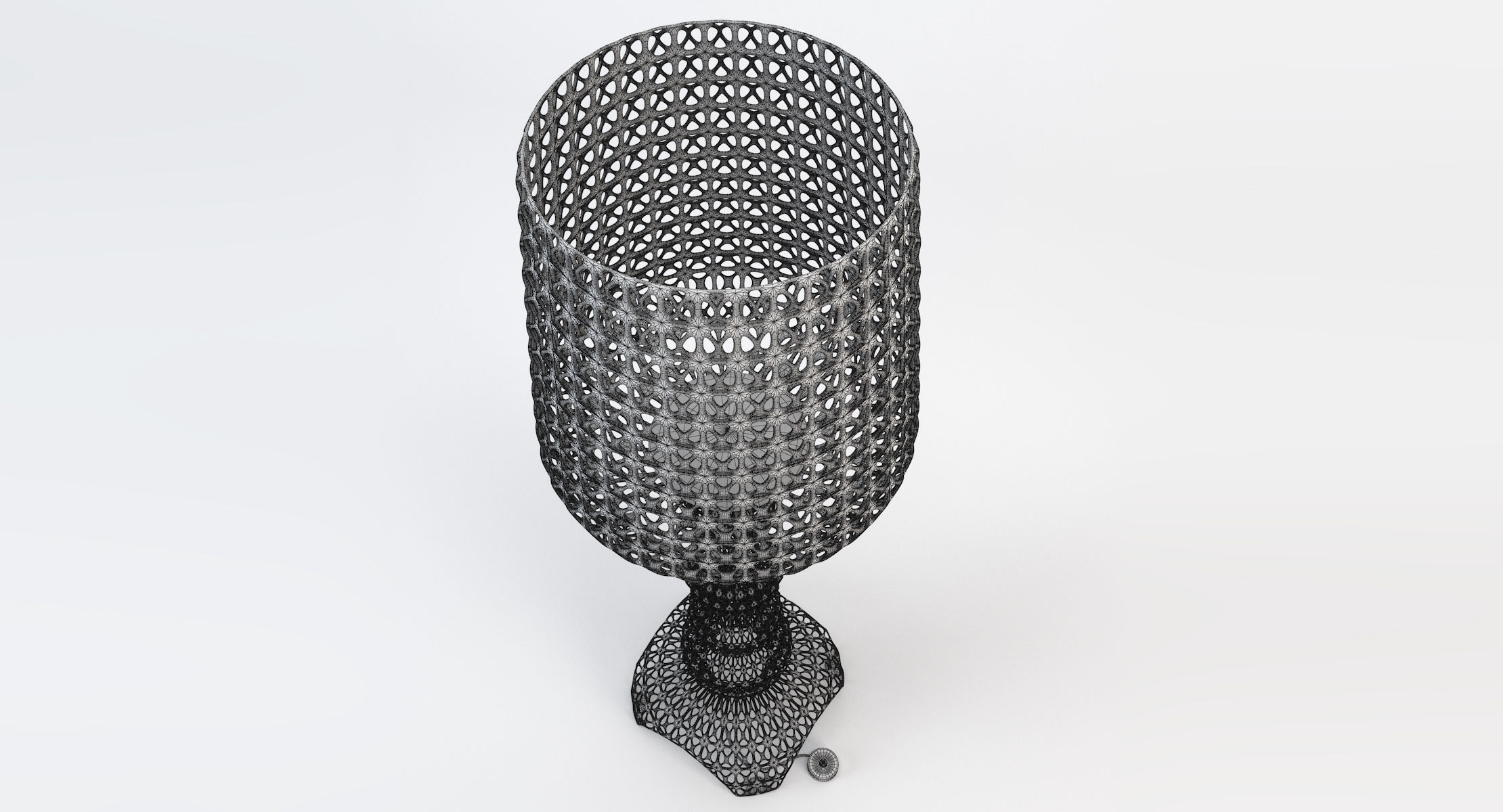 Kartell Kabuki Floor Lamp - Crystal 3D model_12