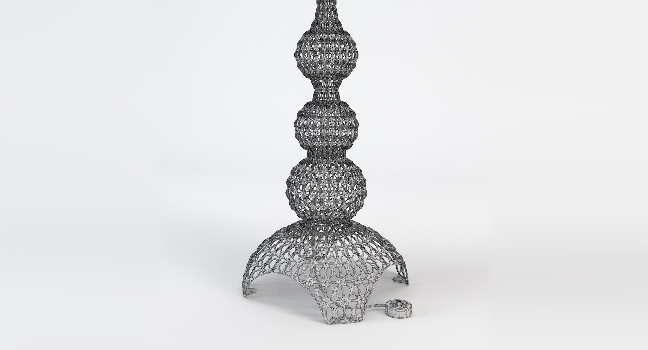 Kartell Kabuki Floor Lamp - White 3D model_9