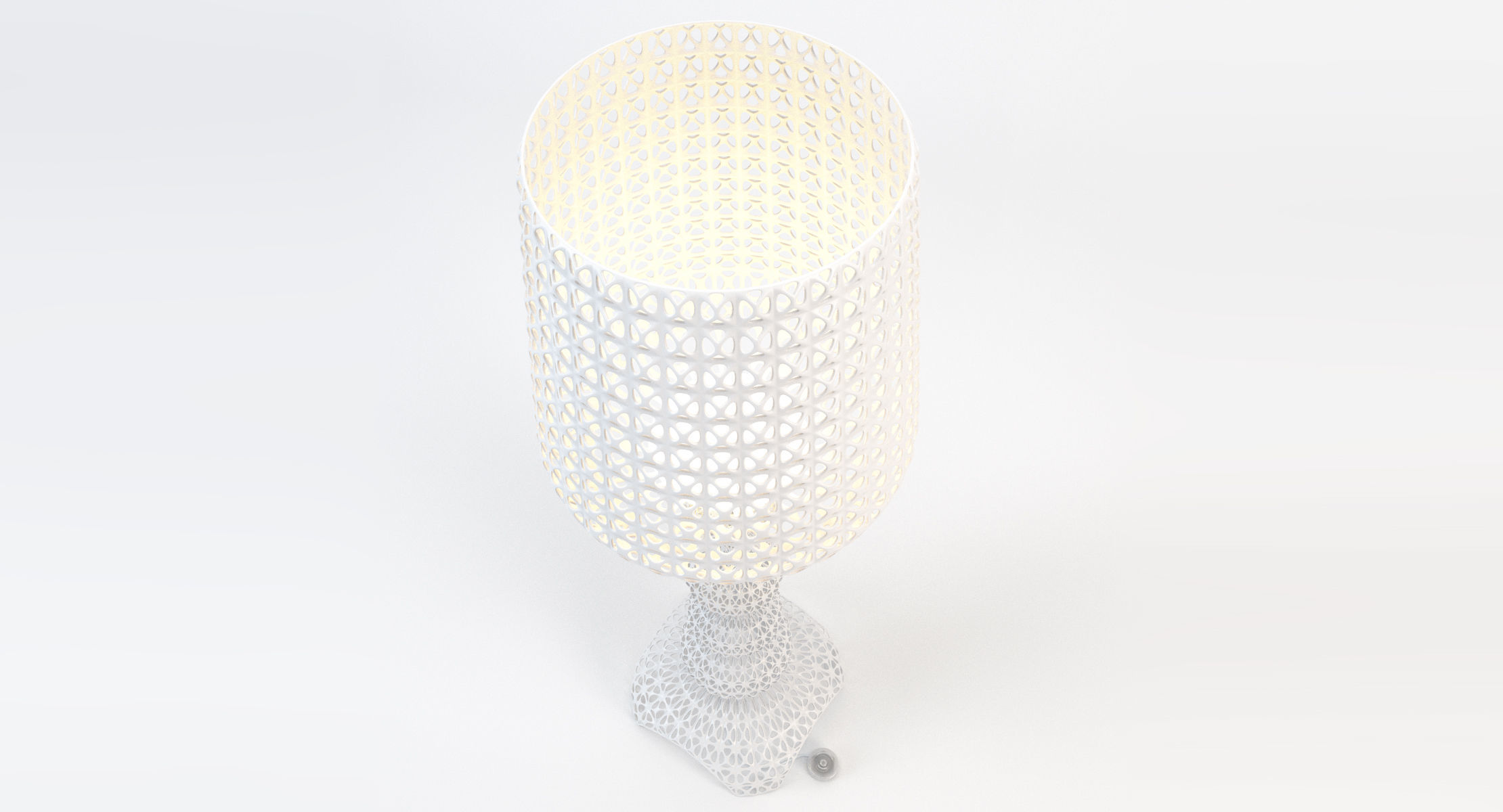 Kartell Kabuki Floor Lamp - White 3D model_4