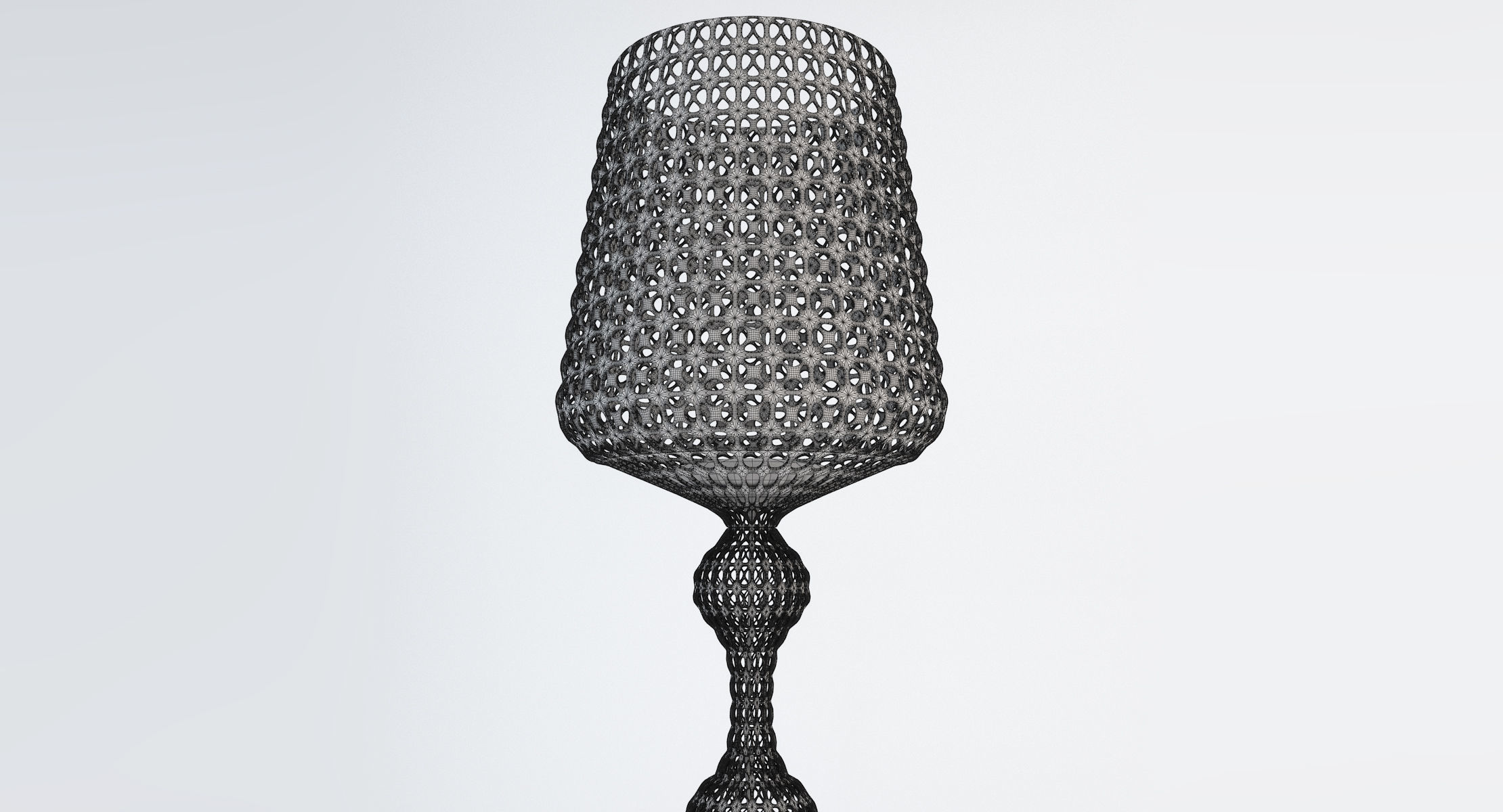 Kartell Kabuki Floor Lamp - White 3D model_8