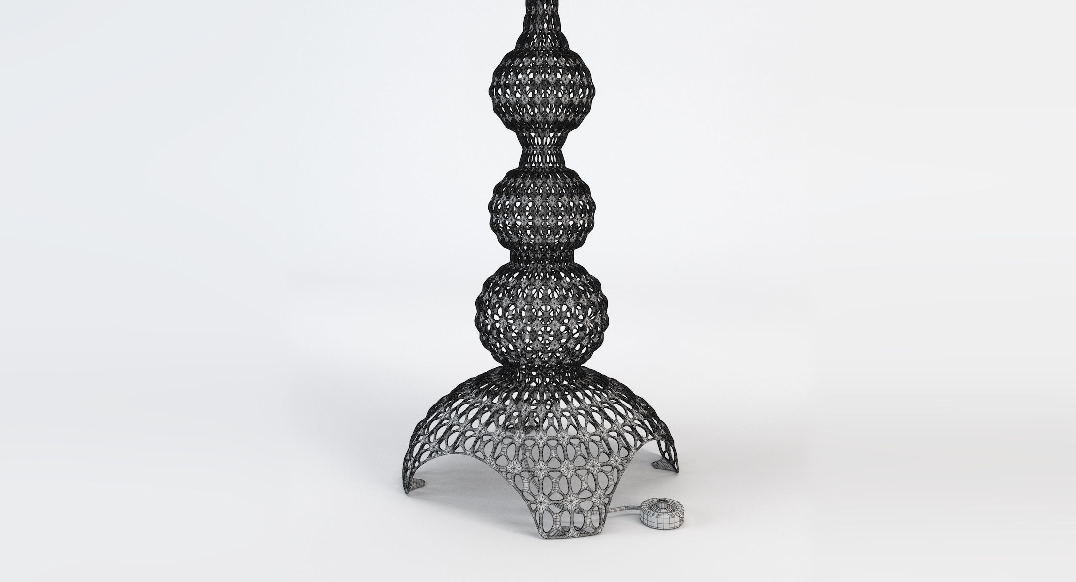 Kartell Kabuki Floor Lamp - White 3D model_10