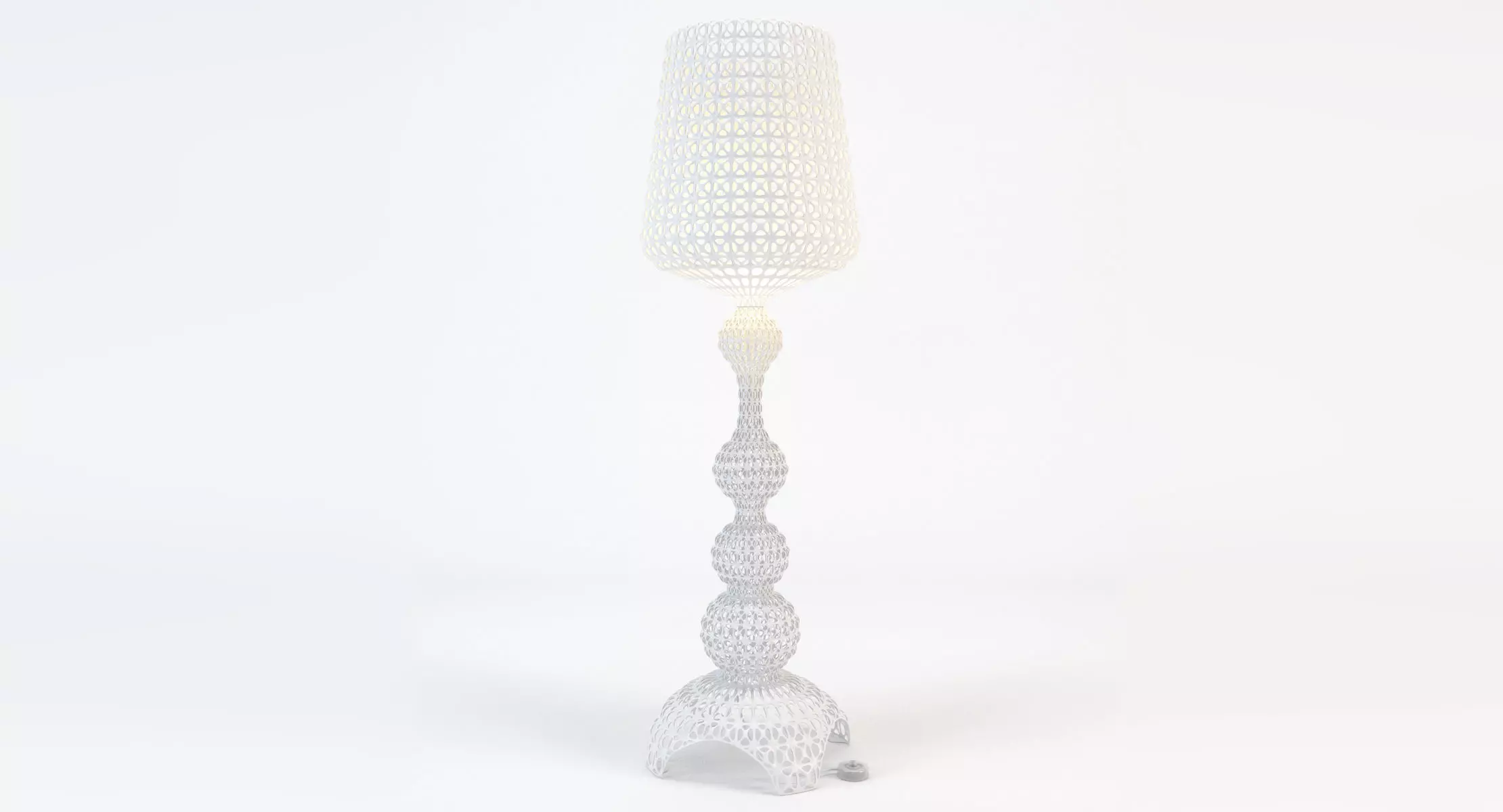 Kartell Kabuki Floor Lamp - White 3D model_0