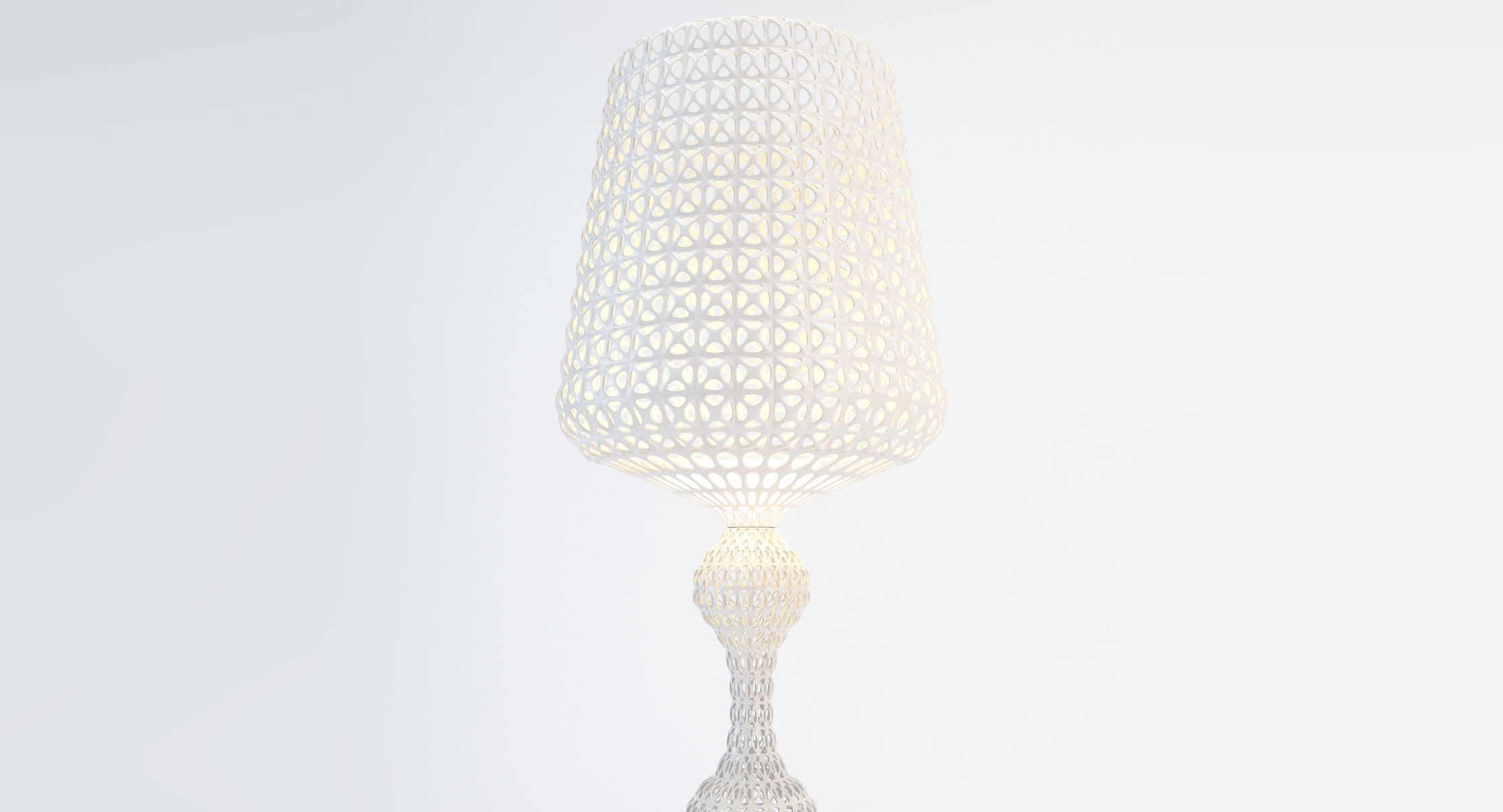 Kartell Kabuki Floor Lamp - White 3D model_2